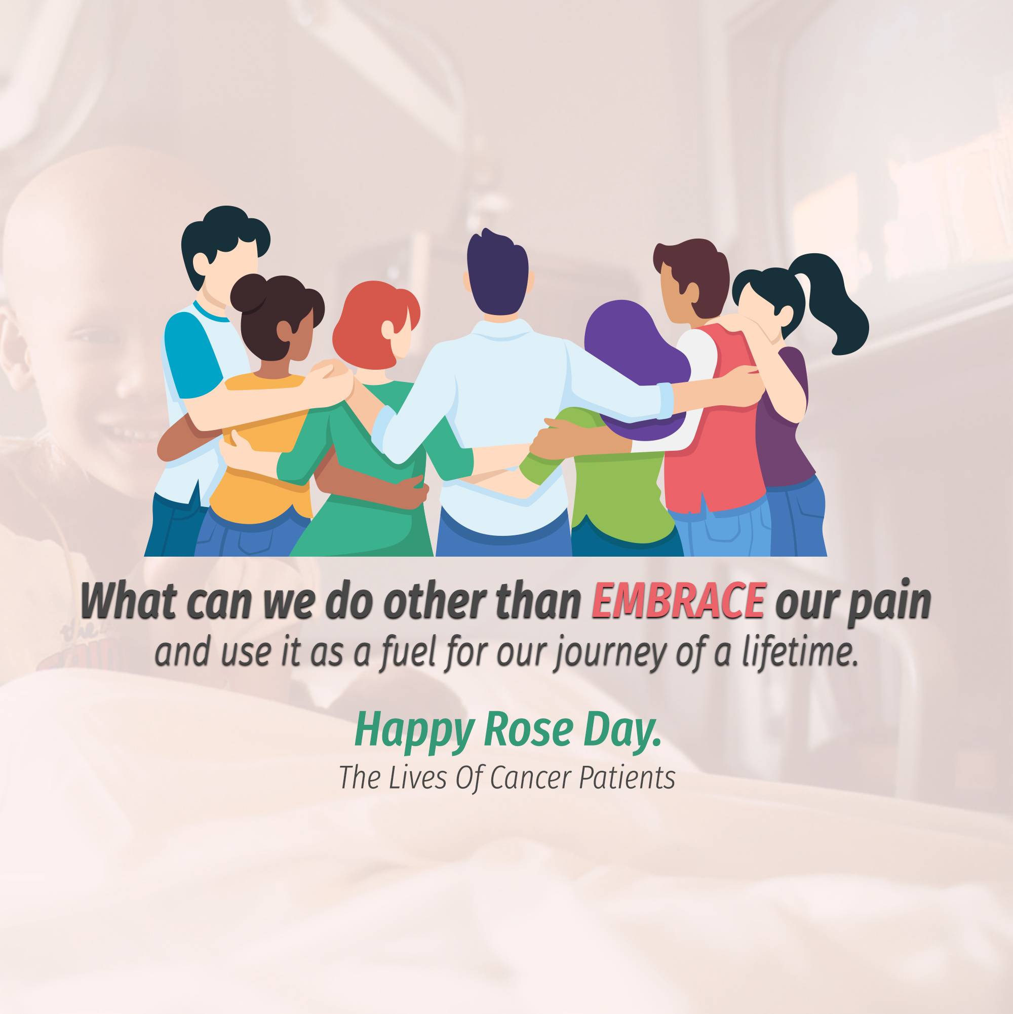 Rose day welfare of cancer patients