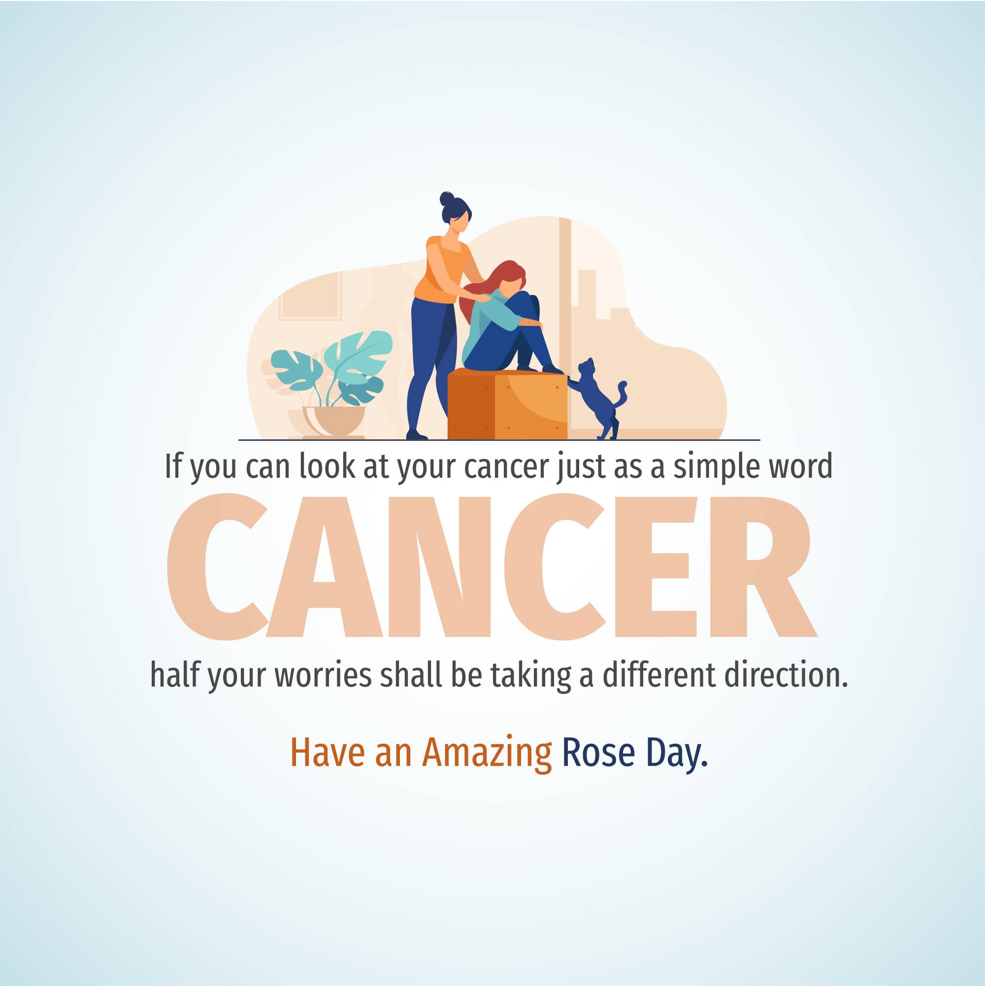 Rose day welfare of cancer patients