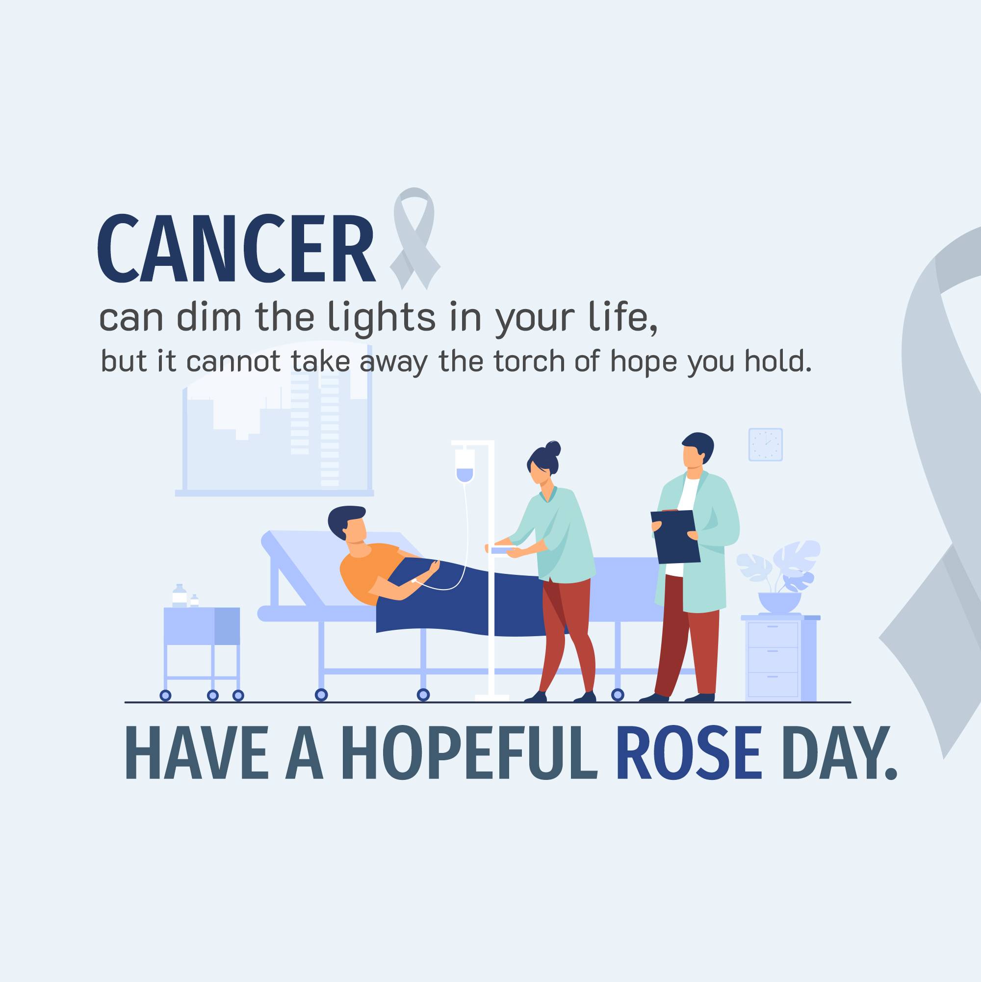 Rose day welfare of cancer patients