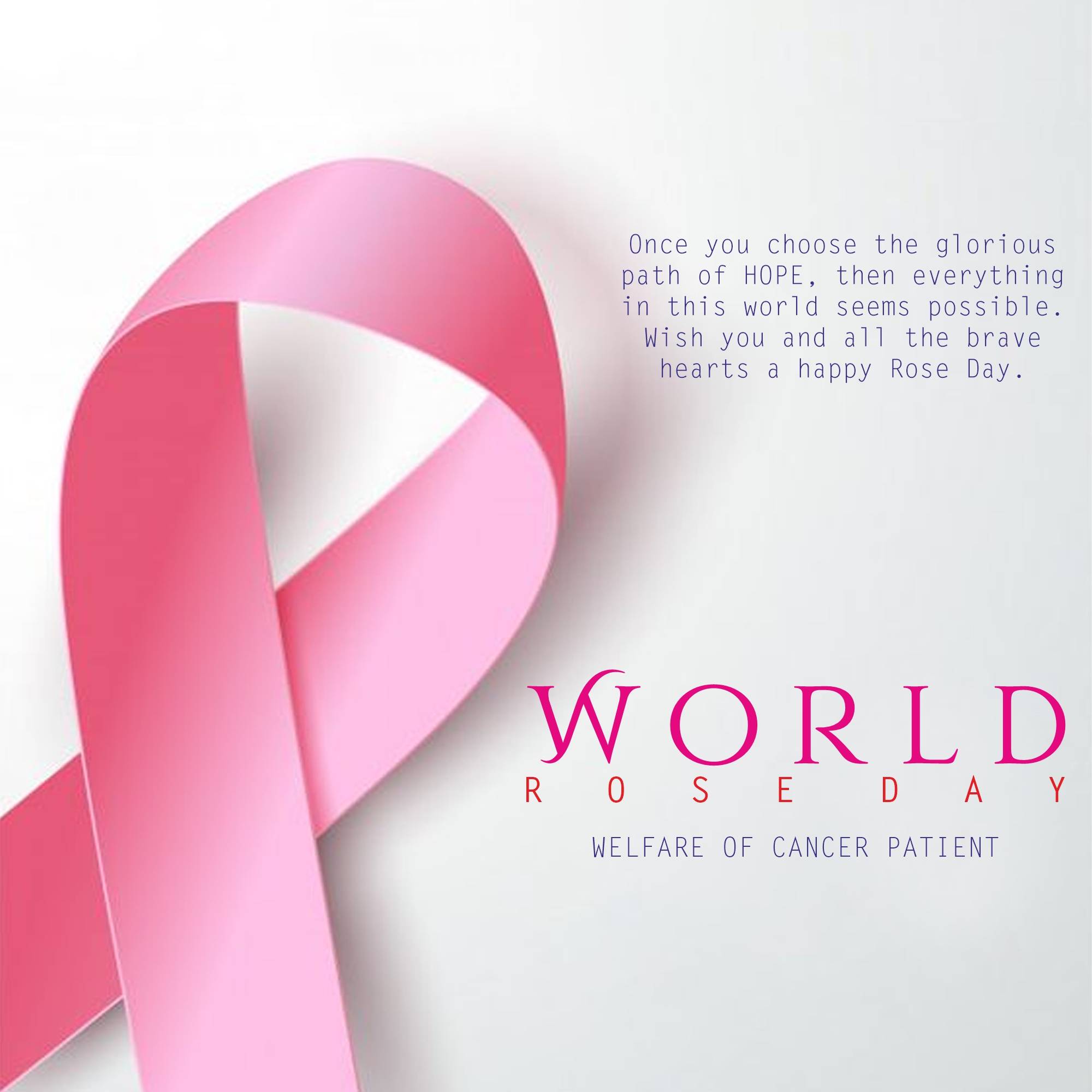 Rose day welfare of cancer patients