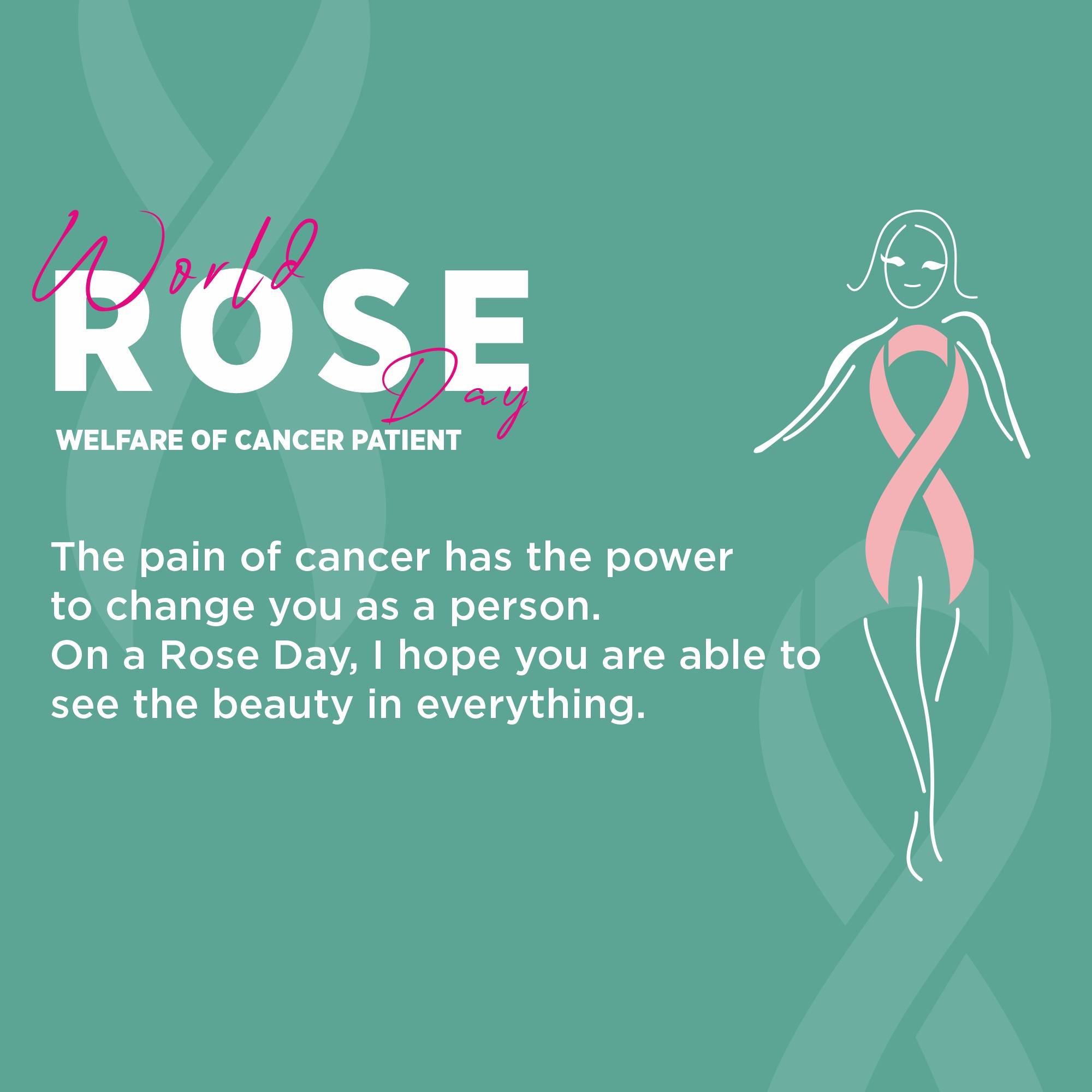 Rose day welfare of cancer patients
