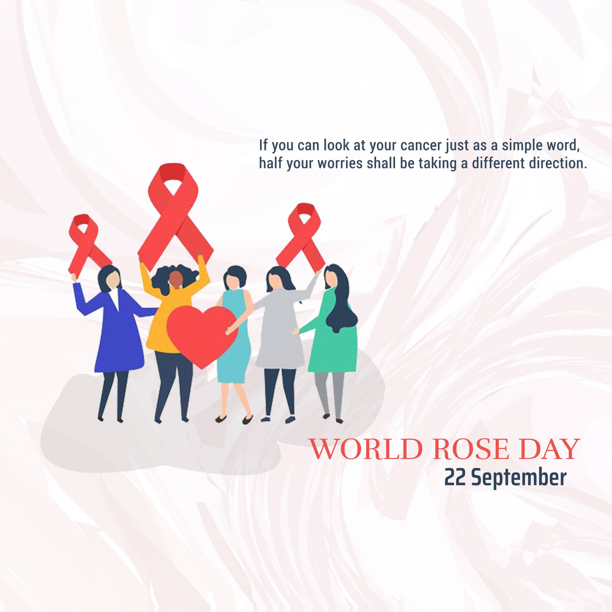 Rose day welfare of cancer patients