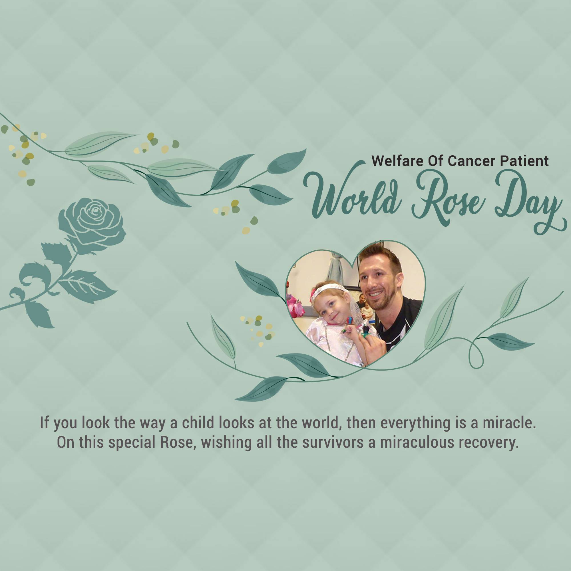 Rose day welfare of cancer patients