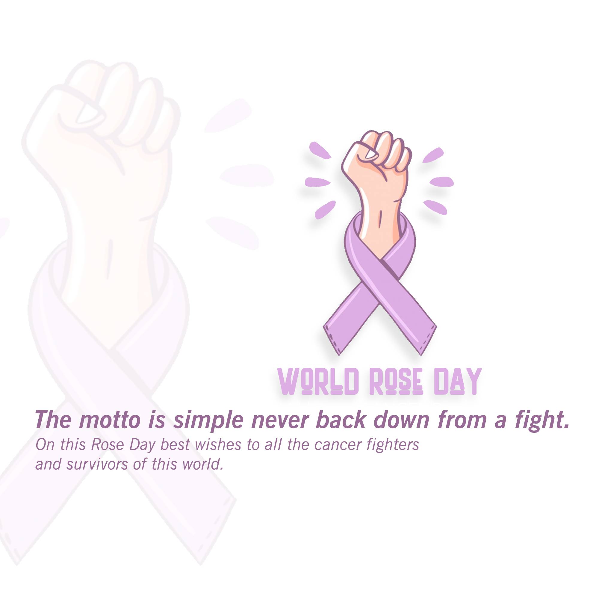 Rose day welfare of cancer patients