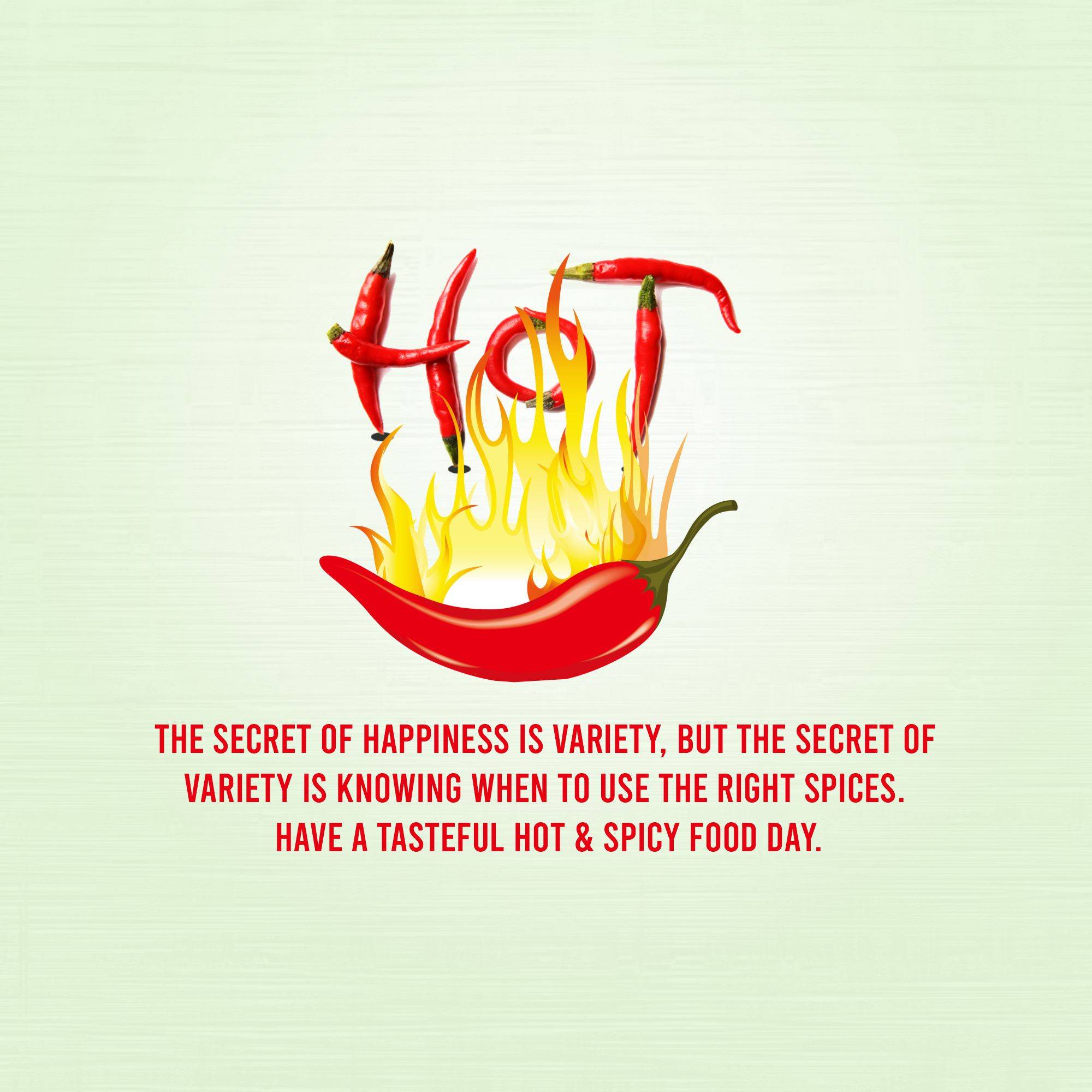 International Hot & Spicy Food Day