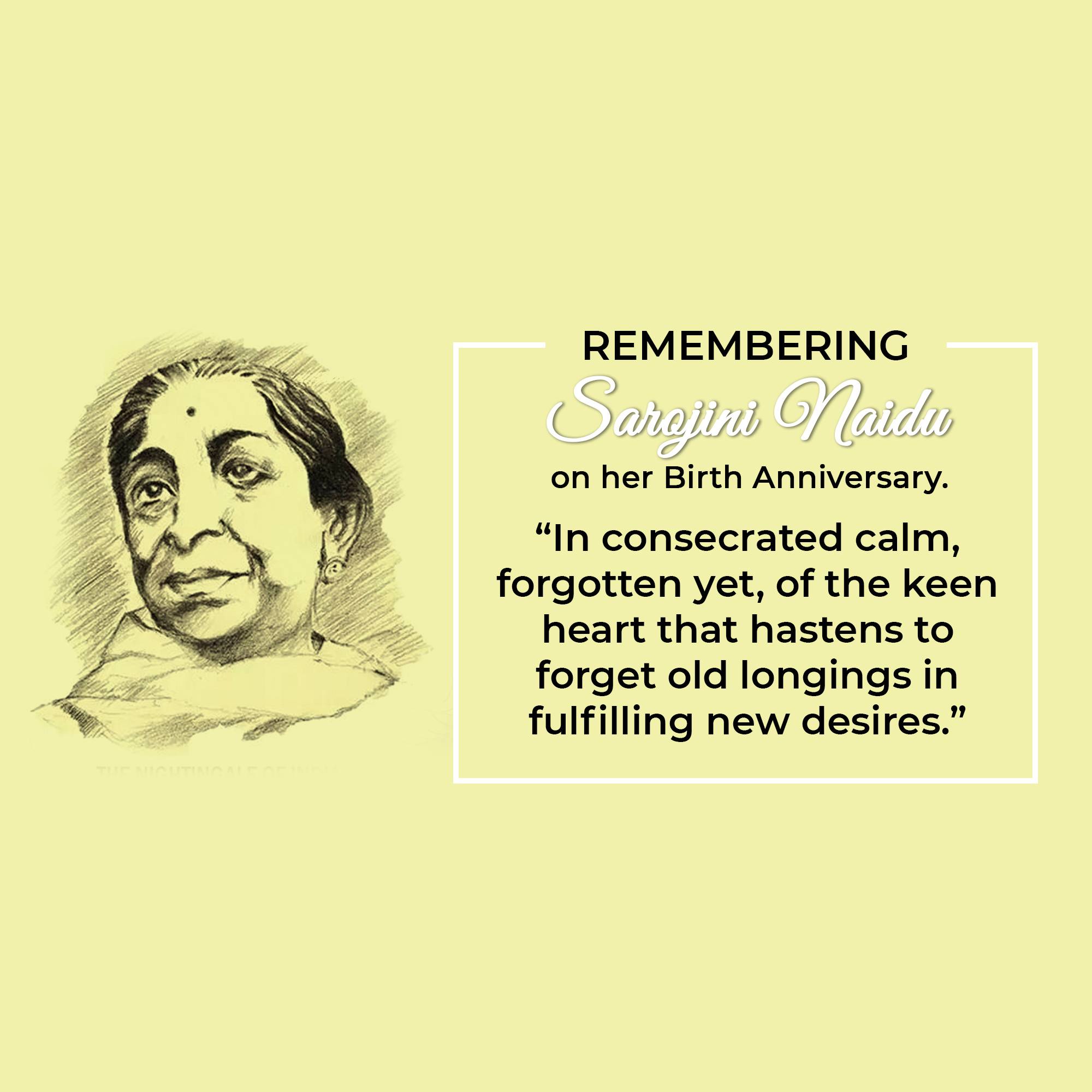 Sarojini Naidu Birth Anniversary
