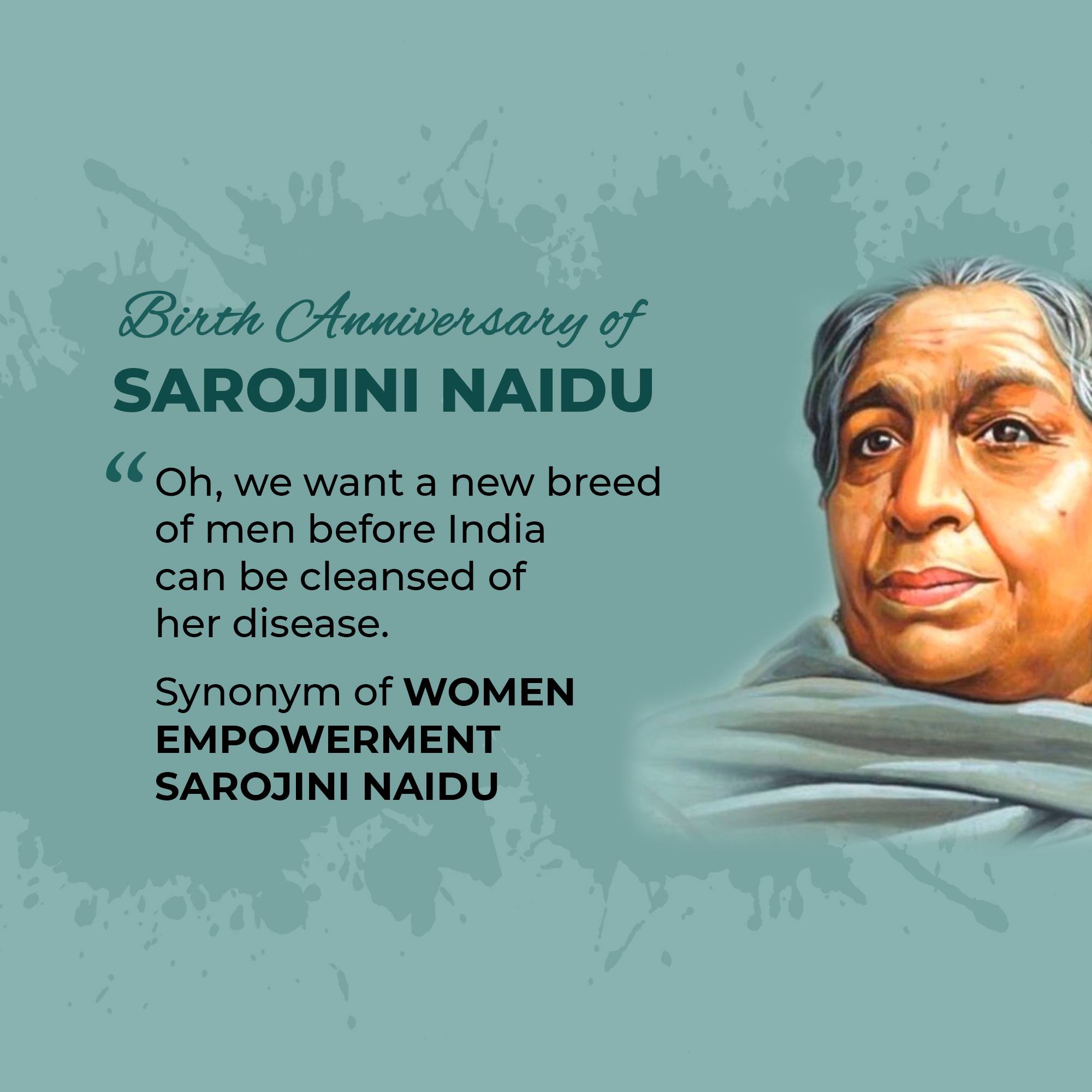 Sarojini Naidu Birth Anniversary