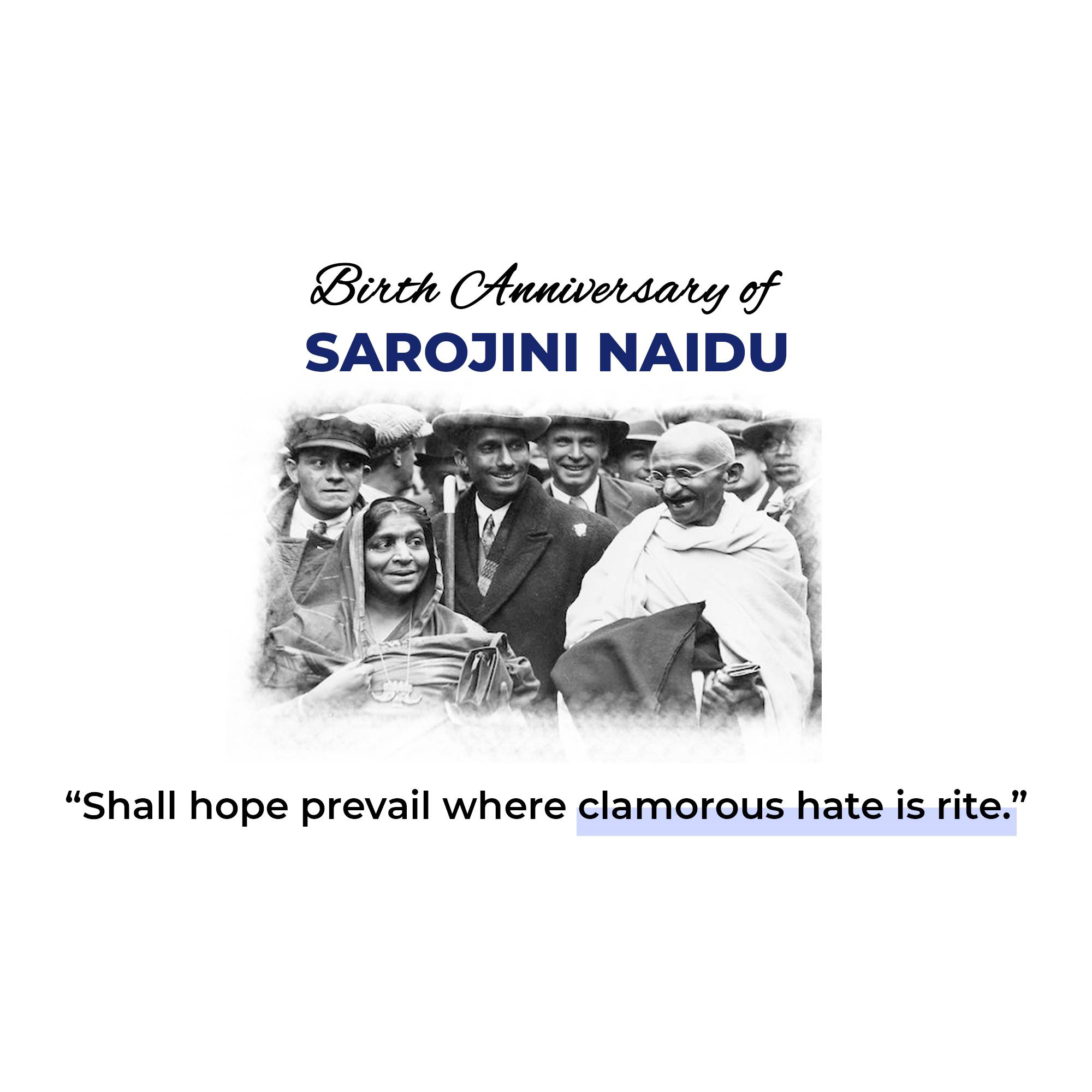 Sarojini Naidu Birth Anniversary
