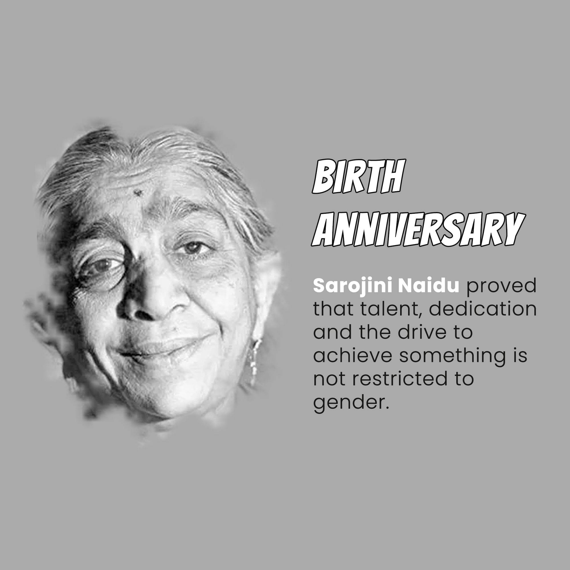 Sarojini Naidu Birth Anniversary