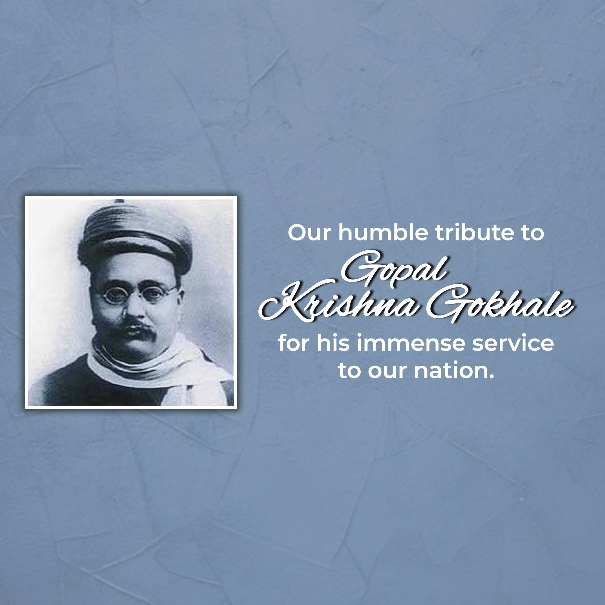 Gopal Krishna Gokhale Punyatithi