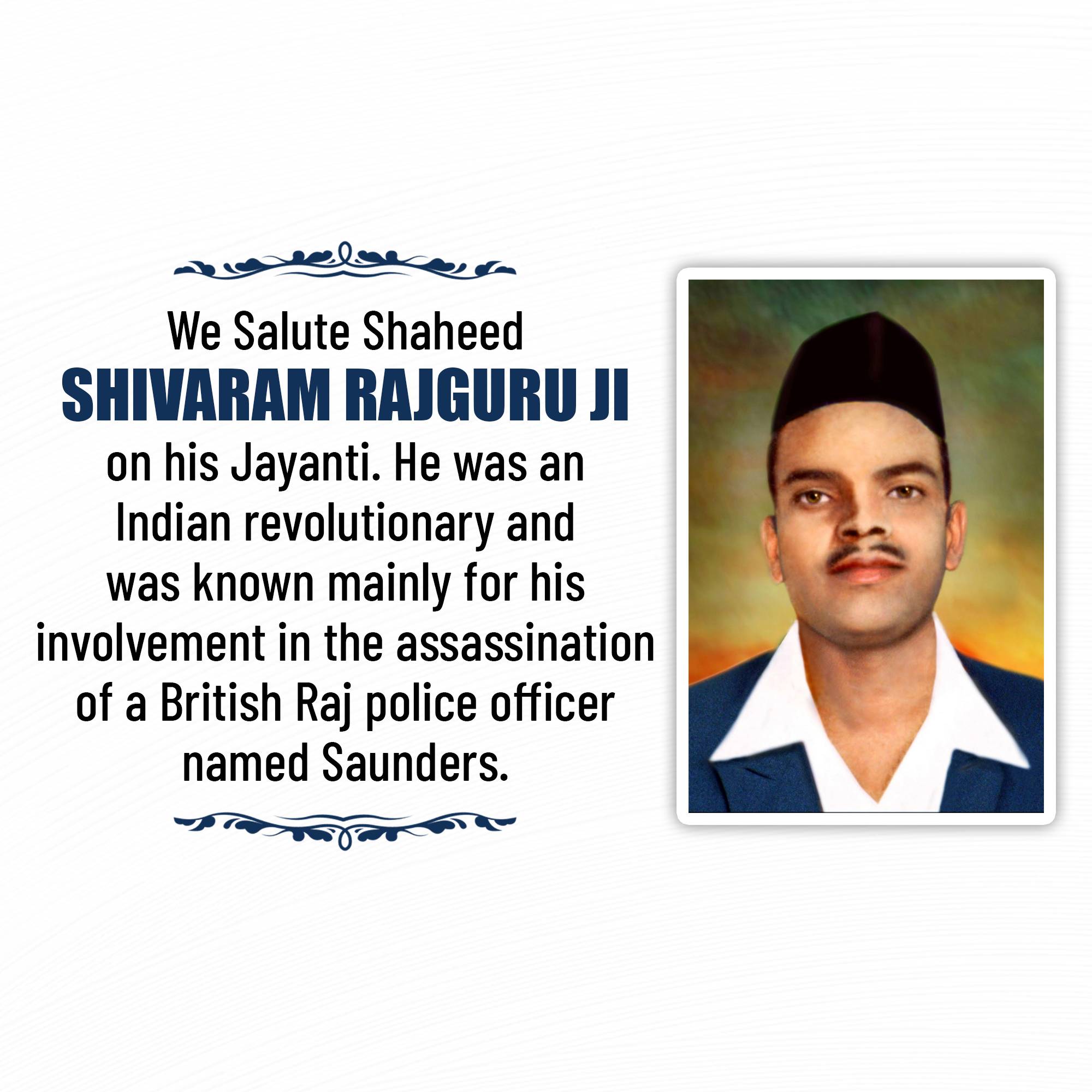 Shivaram Rajguru Jayanti