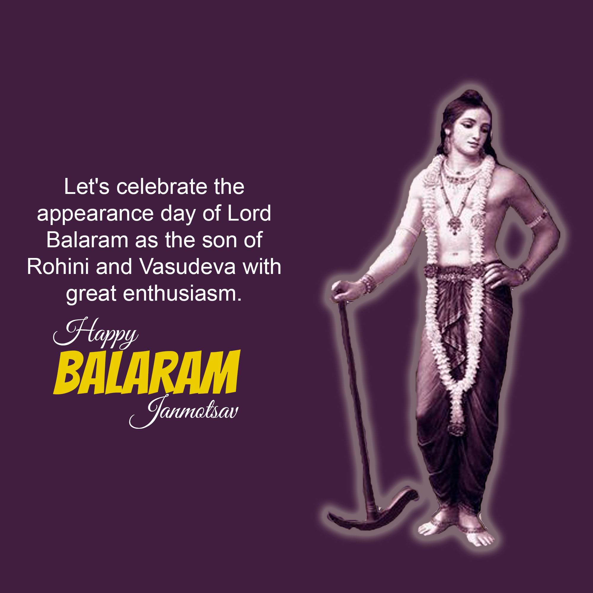 Lord Balarama Jayanti