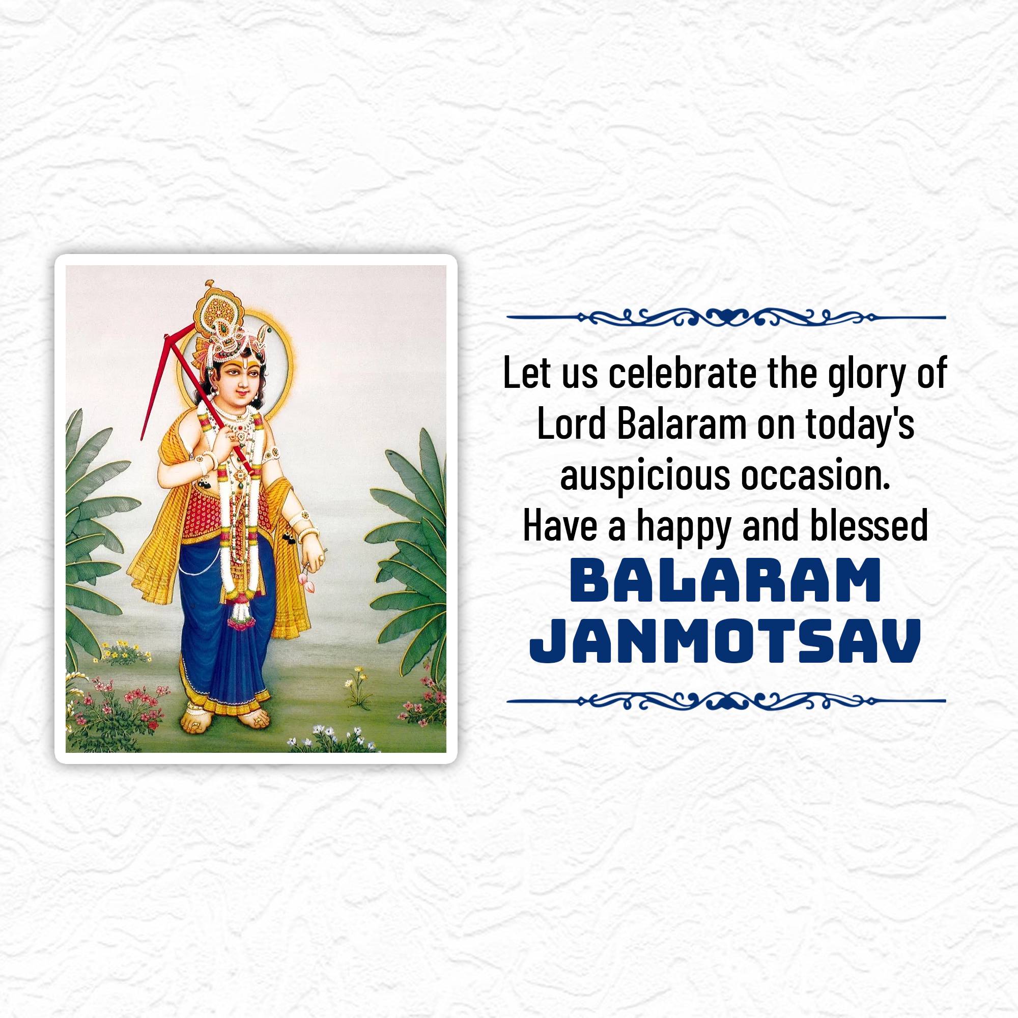 Lord Balarama Jayanti