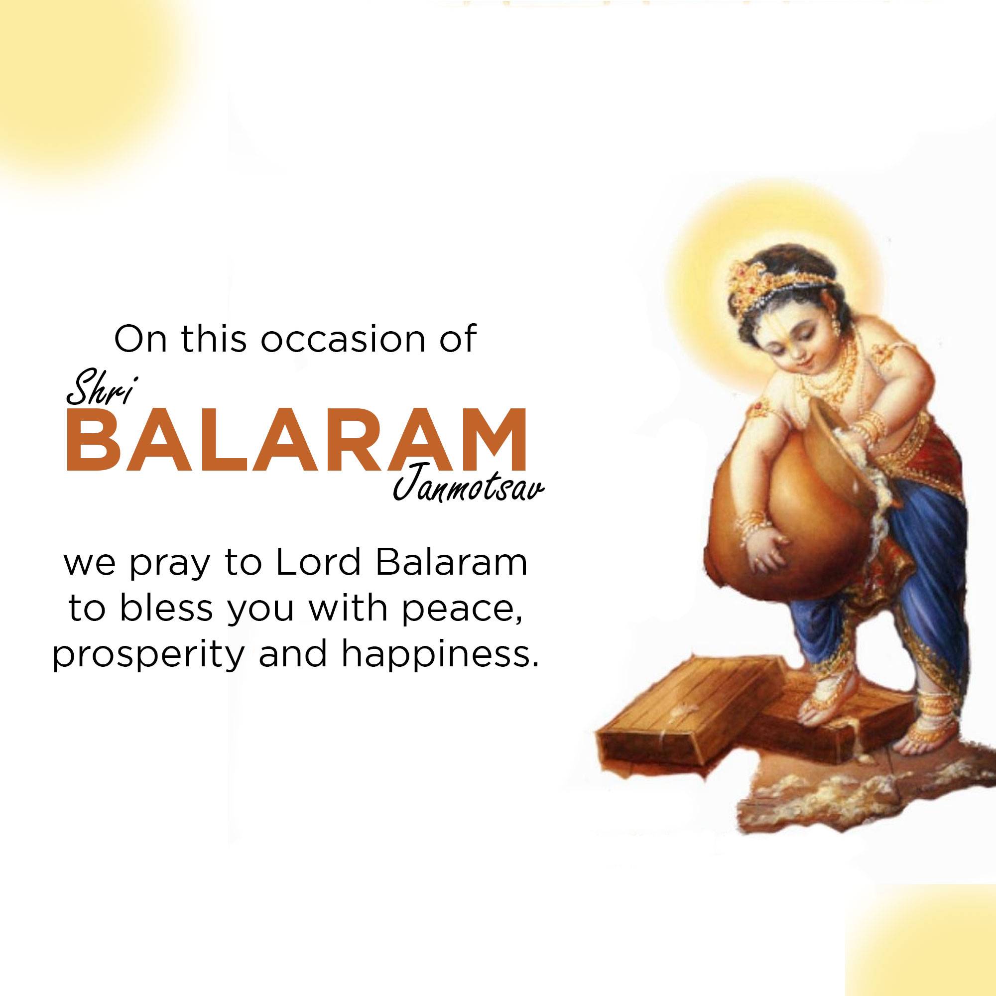 Lord Balarama Jayanti