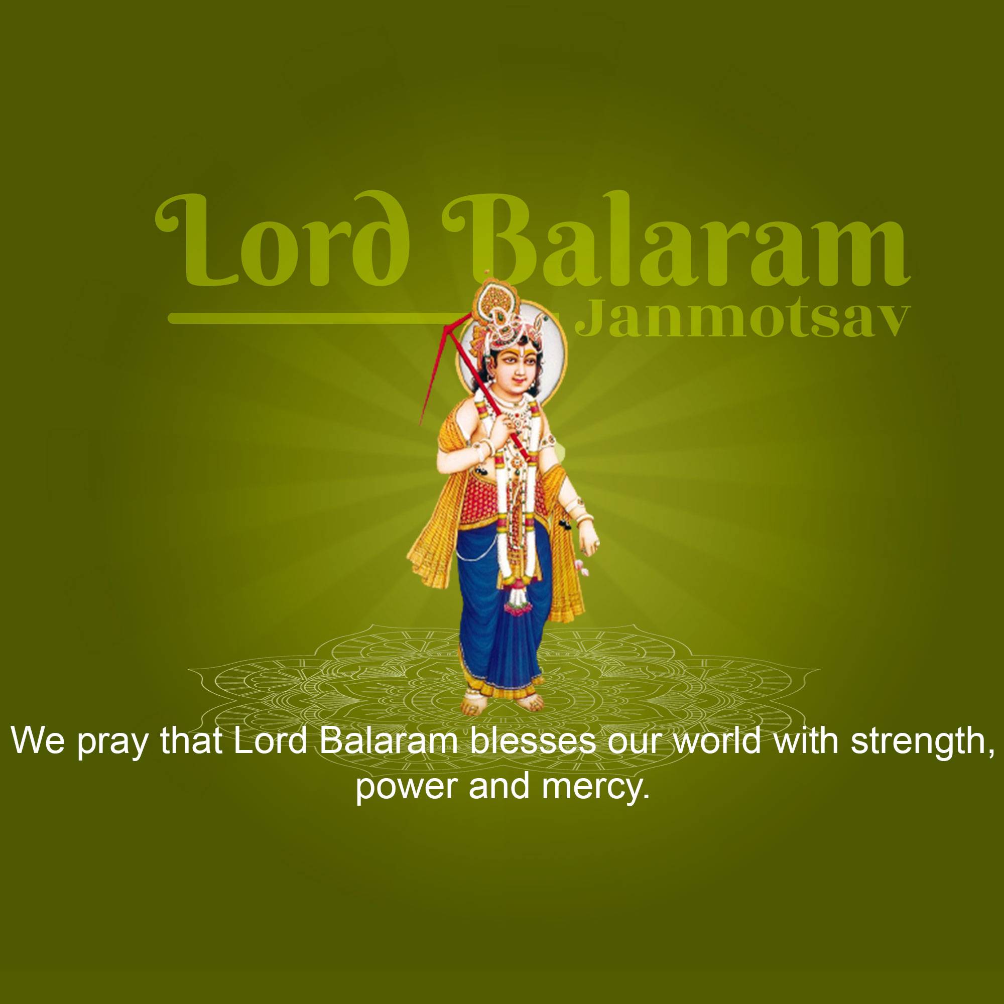 Lord Balarama Jayanti
