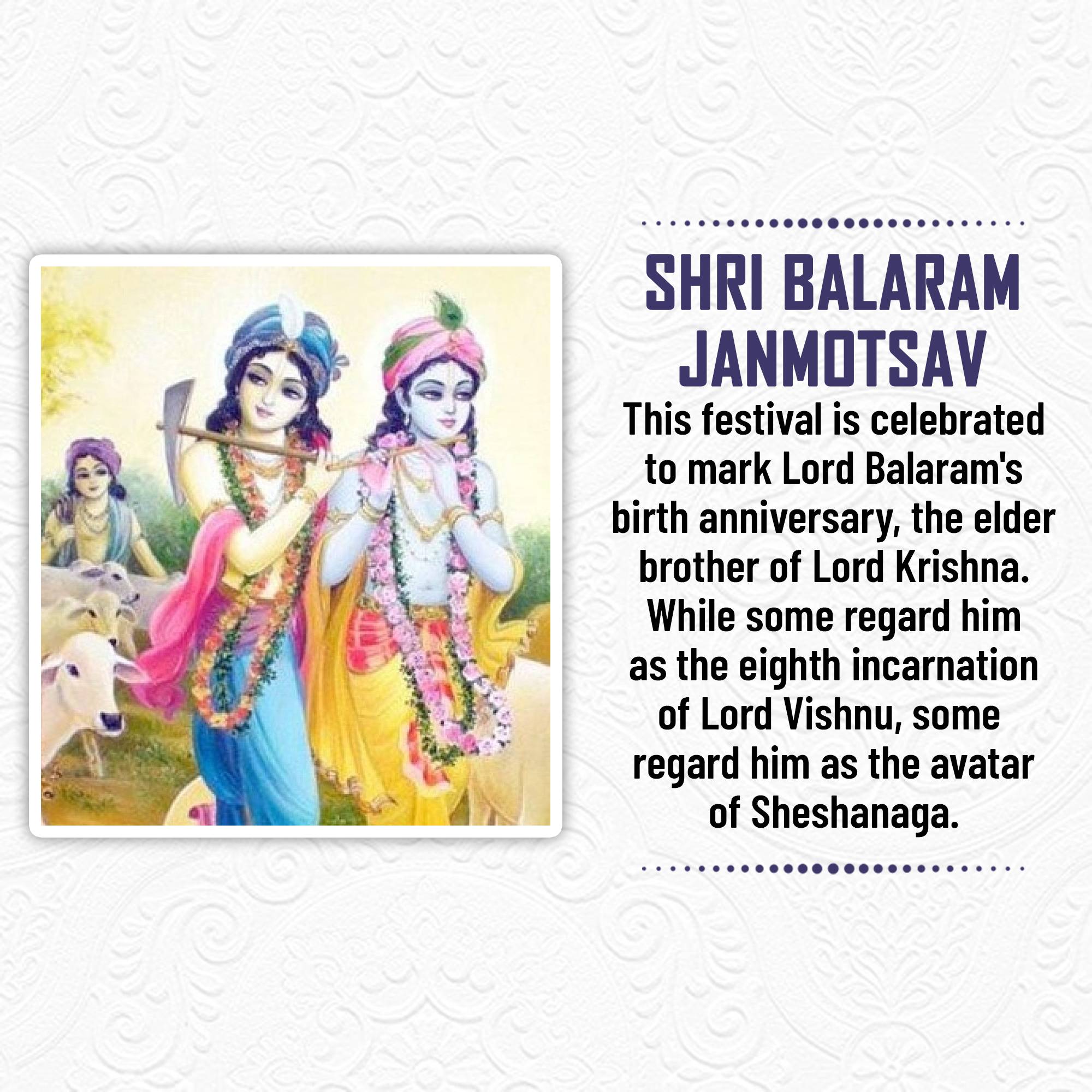 Lord Balarama Jayanti