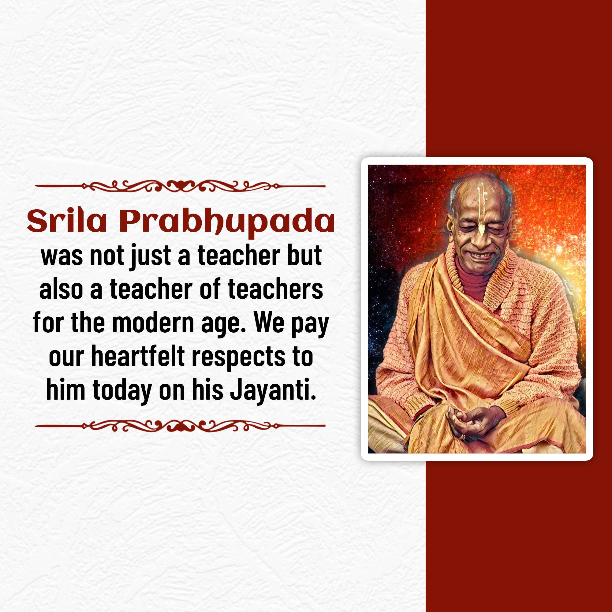 A. C. Bhaktivedanta Swami Prabhupada
