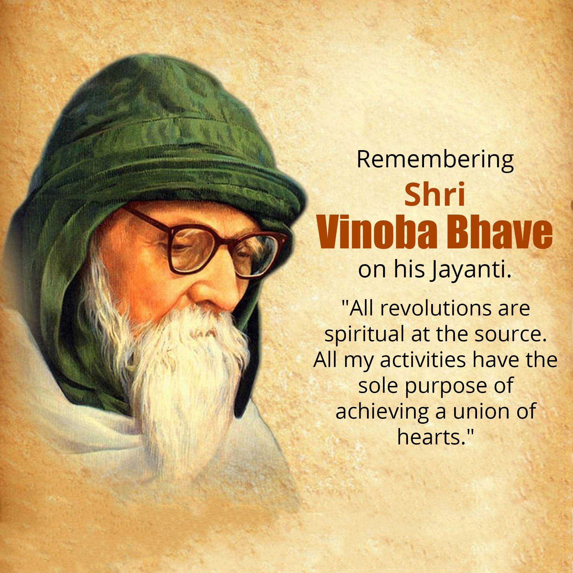 Vinoba Bhave Jayanti