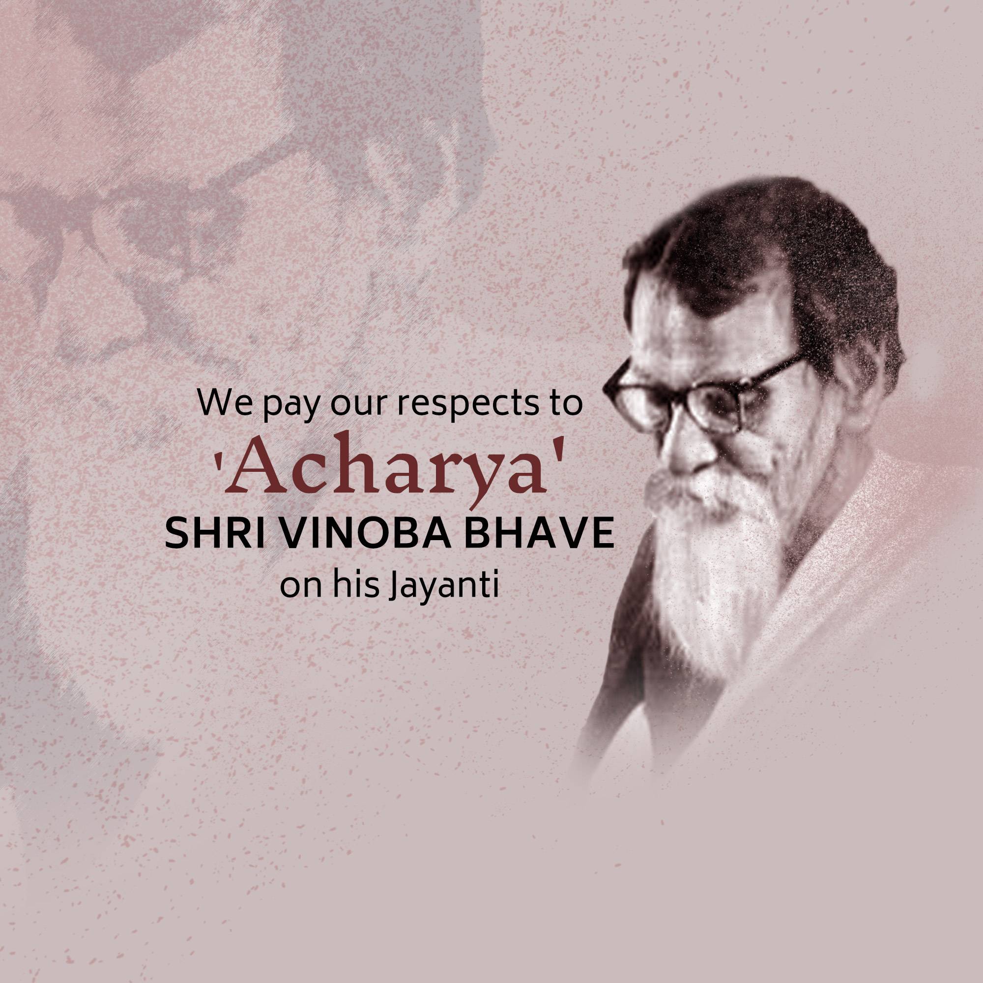 Vinoba Bhave Jayanti