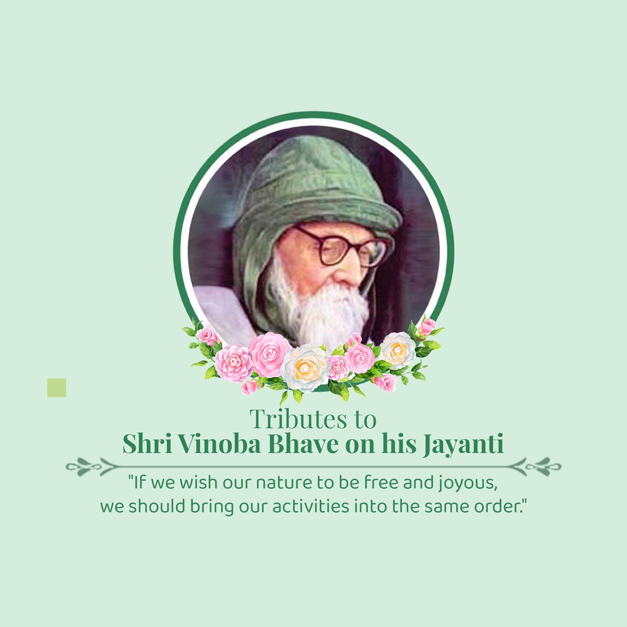Vinoba Bhave Jayanti