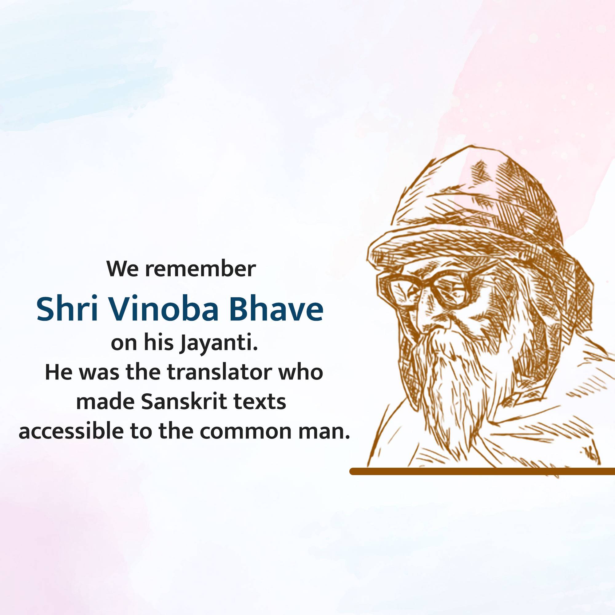 Vinoba Bhave Jayanti