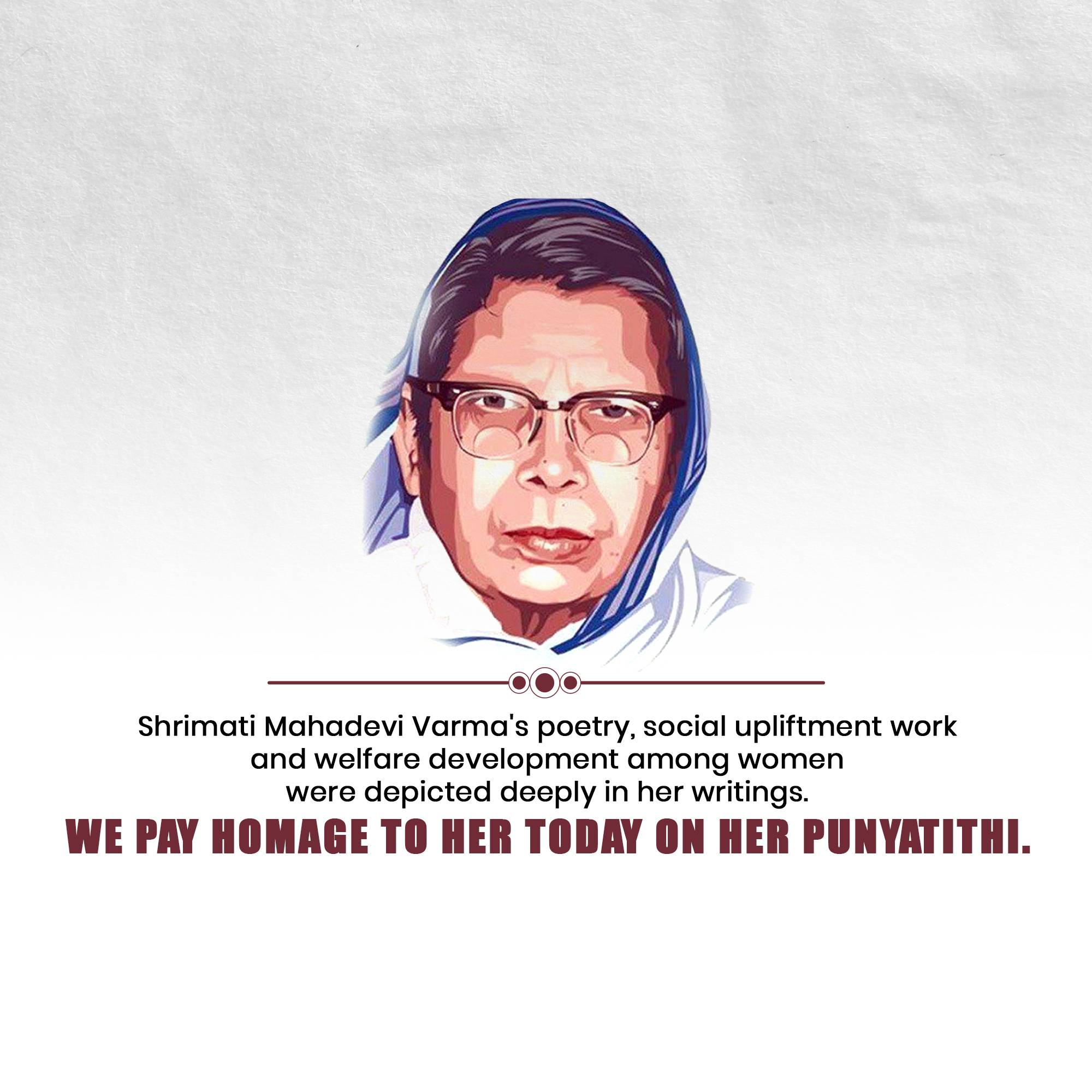 Mahadevi Verma Punyatithi