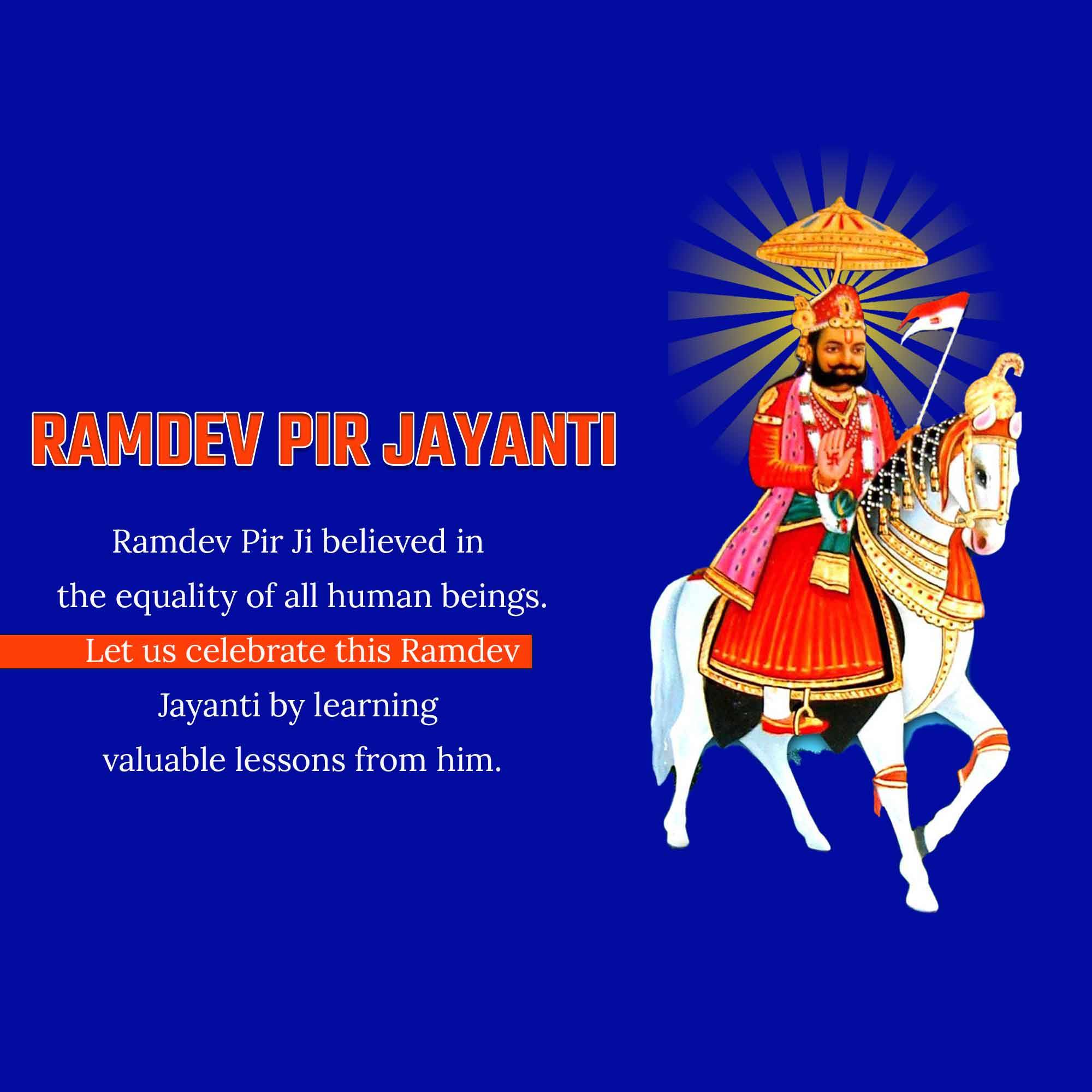 Ramdev Pir Jayanti