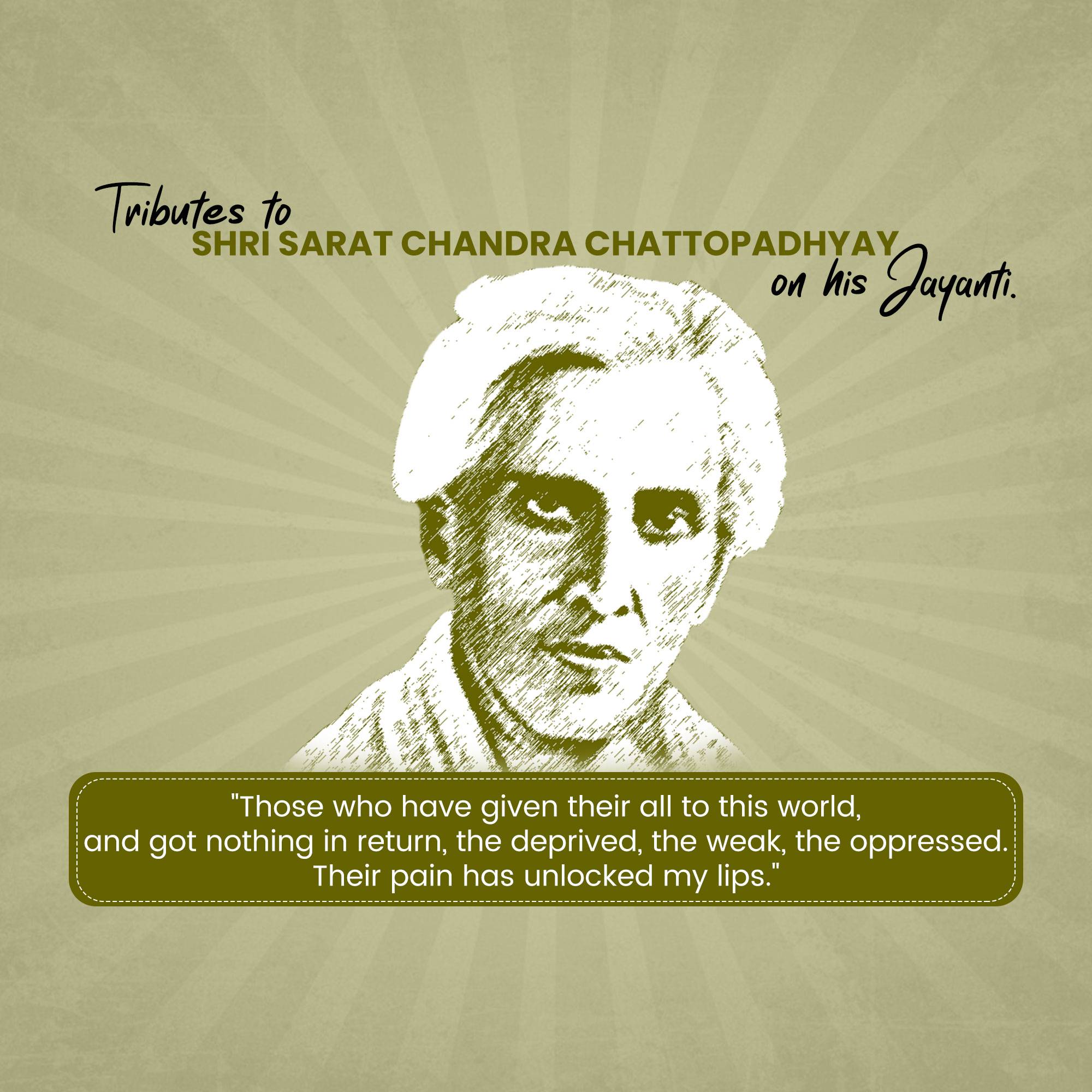 Sarat Chandra Chattopadhyay Jayanti