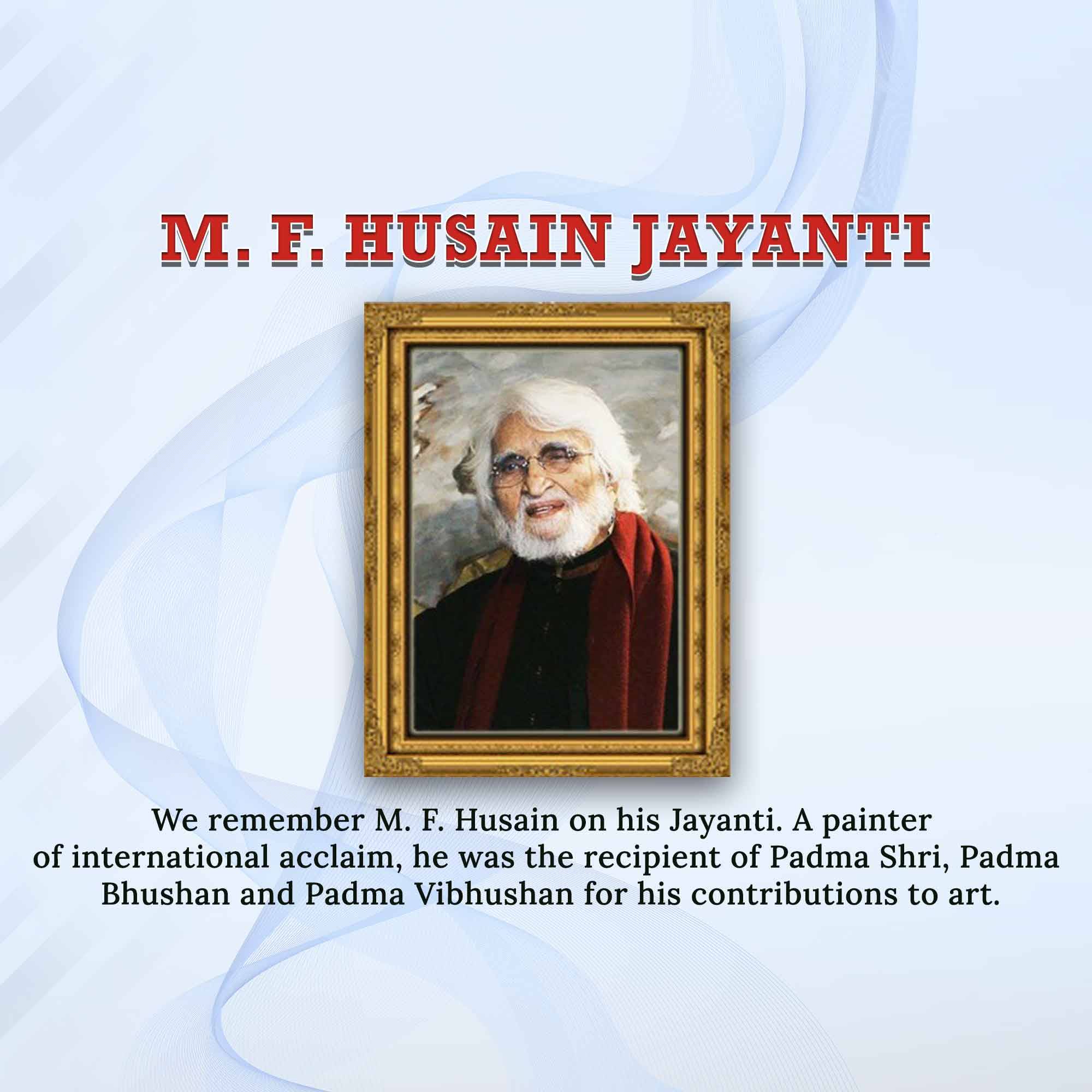 M. F. Husain Jayanti