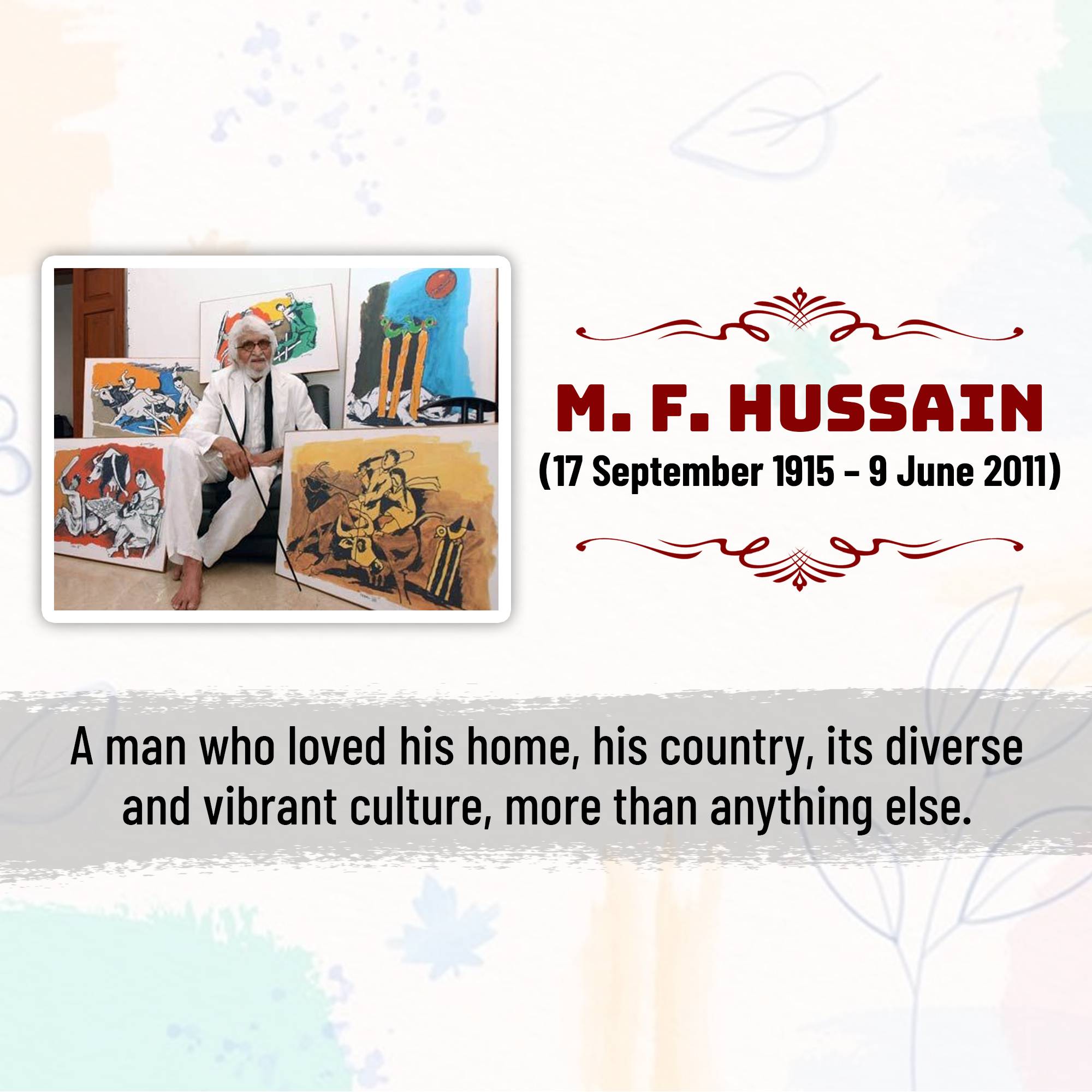 M. F. Husain Jayanti