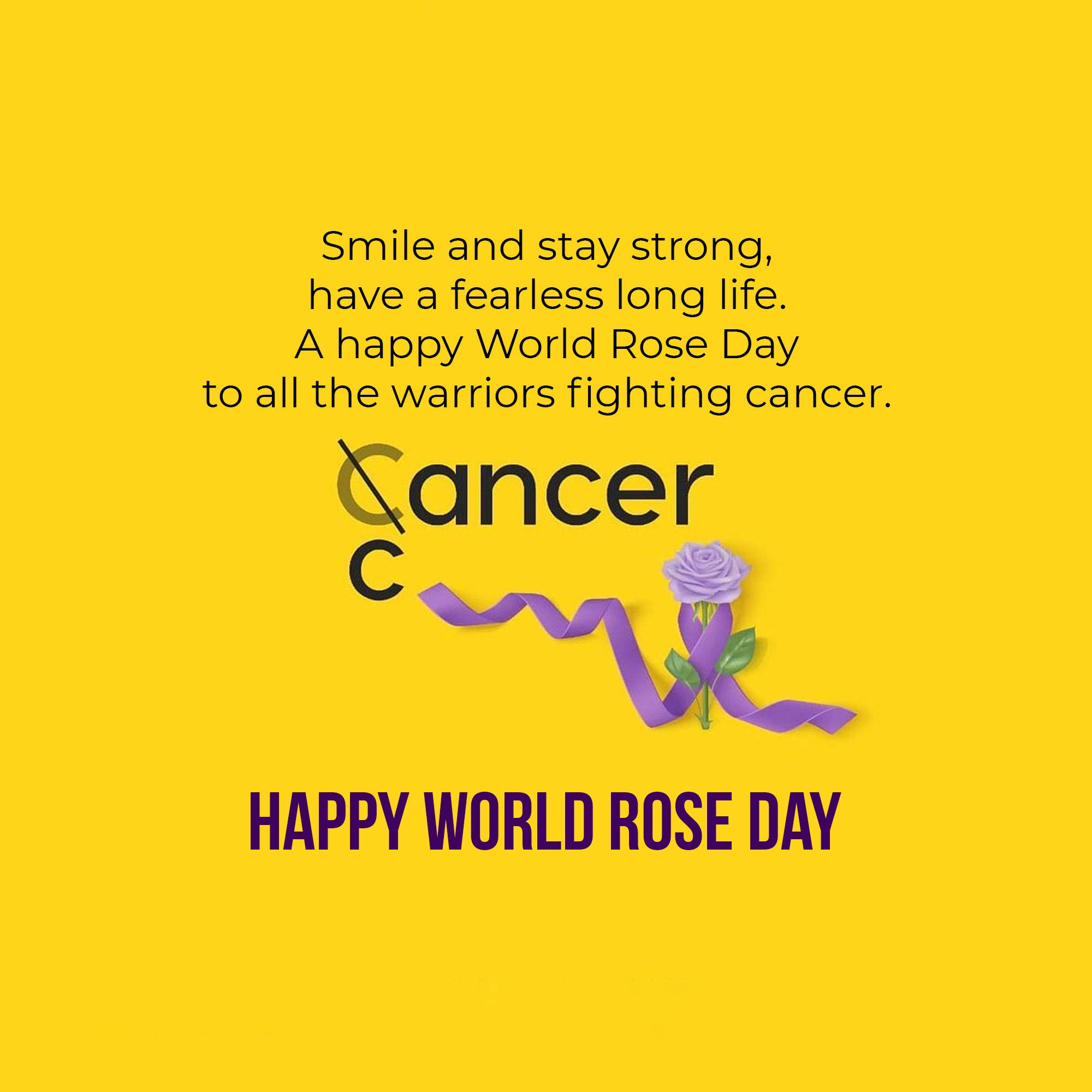 Rose day welfare of cancer patients