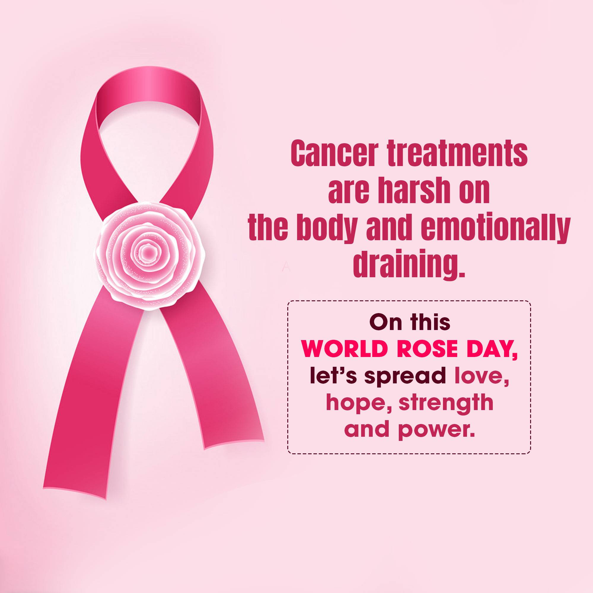 Rose day welfare of cancer patients