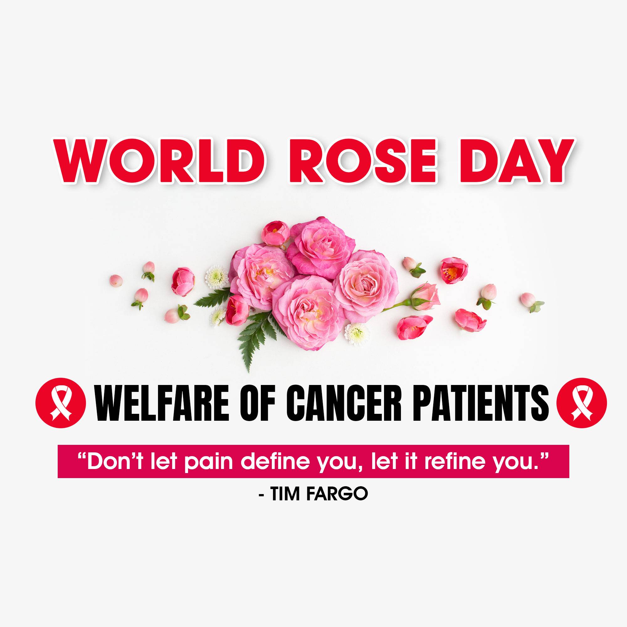 Rose day welfare of cancer patients