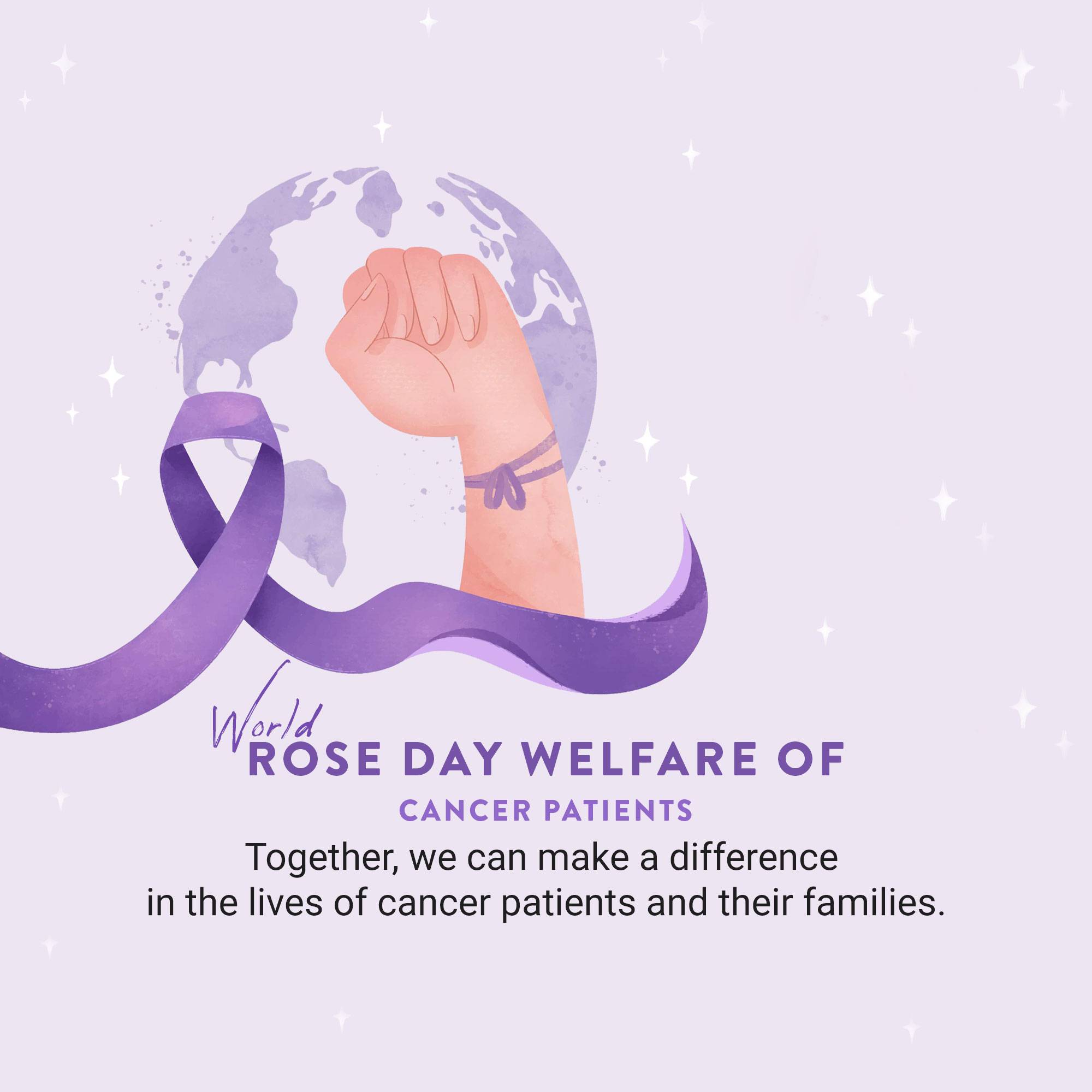 Rose day welfare of cancer patients