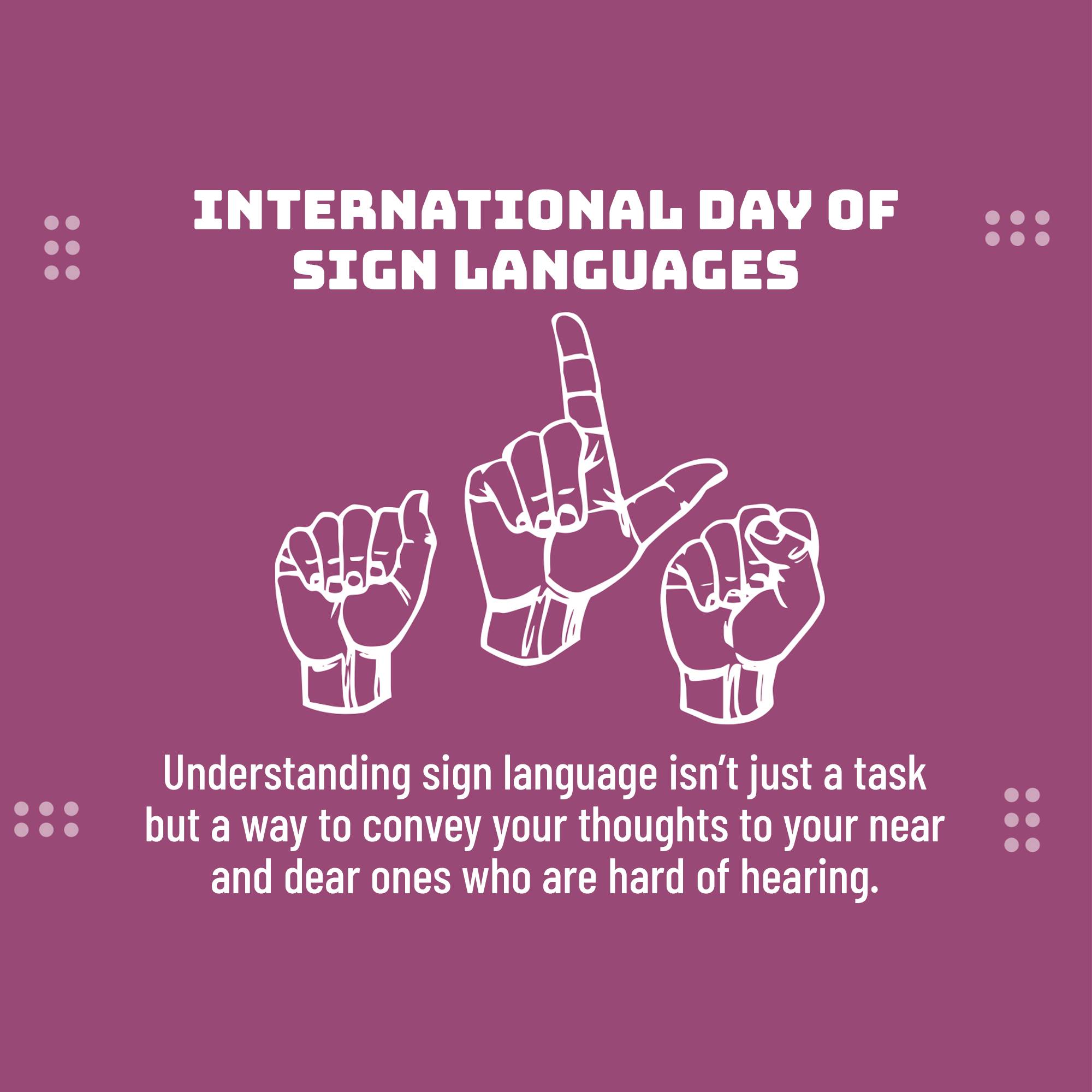 International Day of Sign Languages