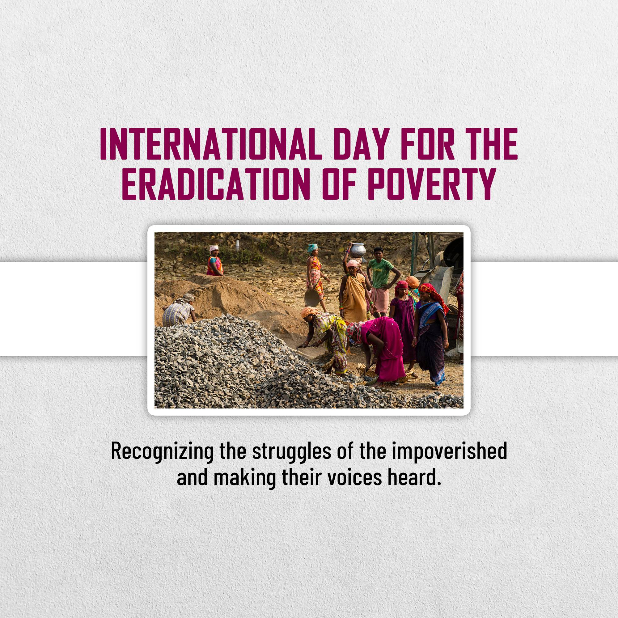 Day for the Eradication of Poverty