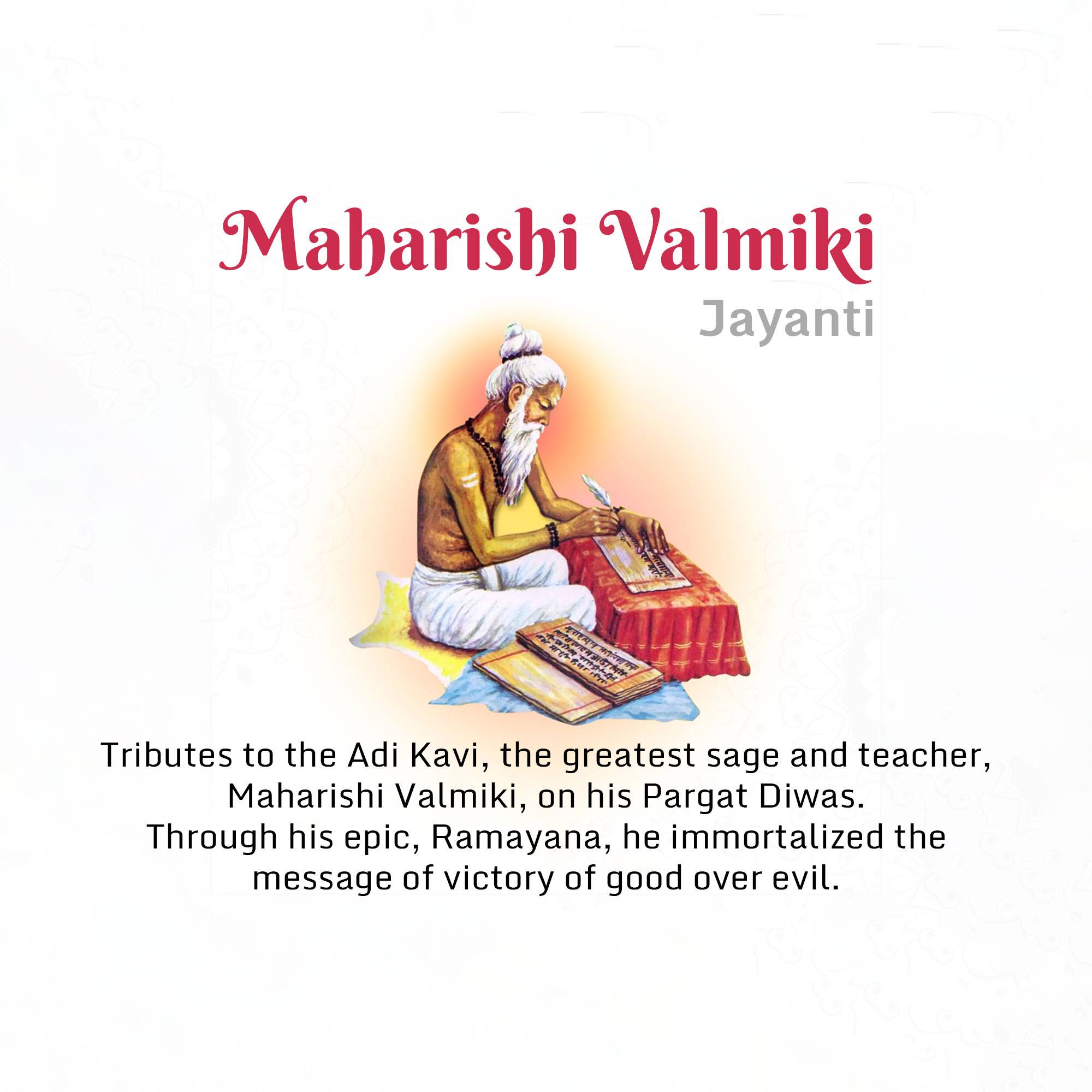 Valmiki Jayanti (Pargat Diwas)