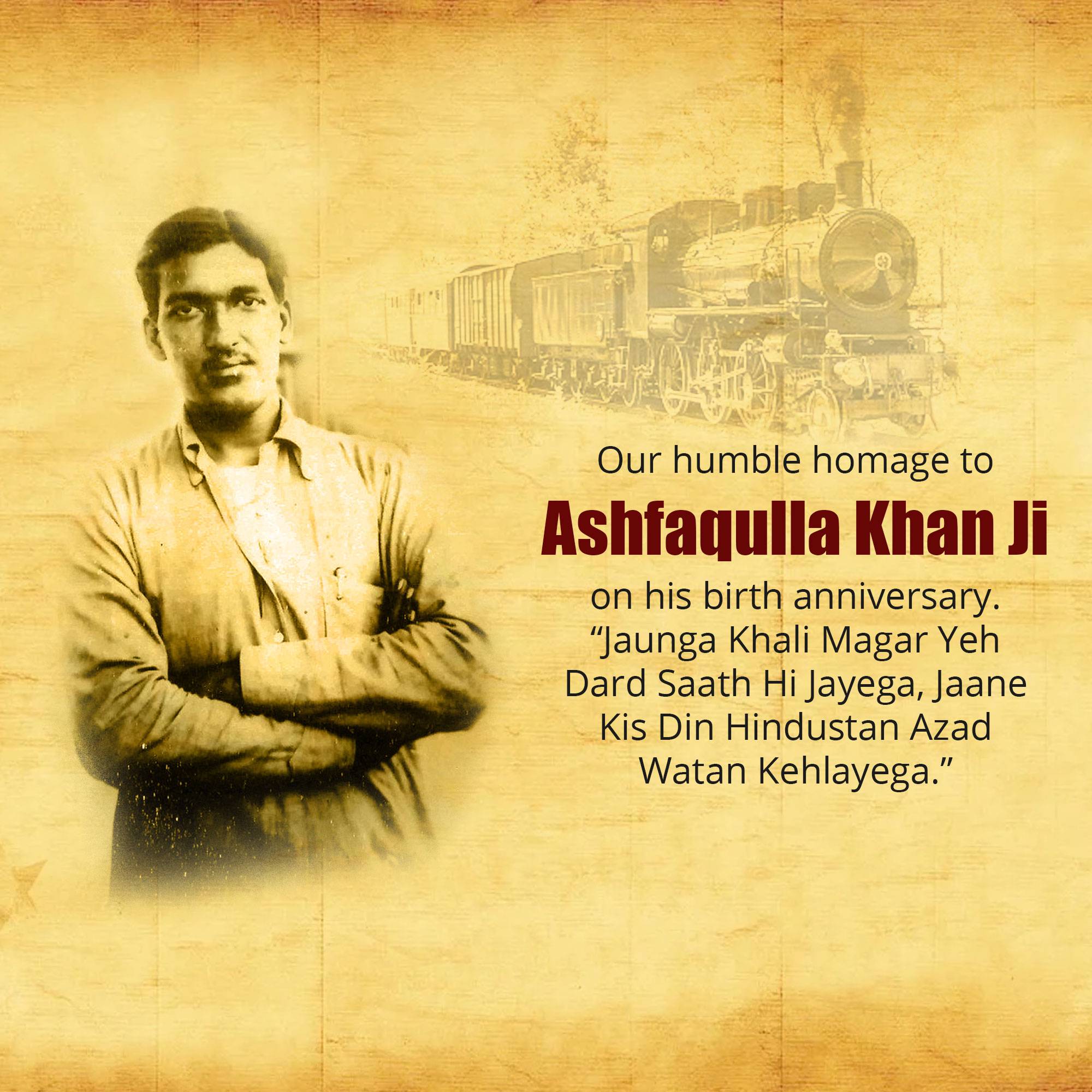 Ashfaqulla Khan Birth Anniversary