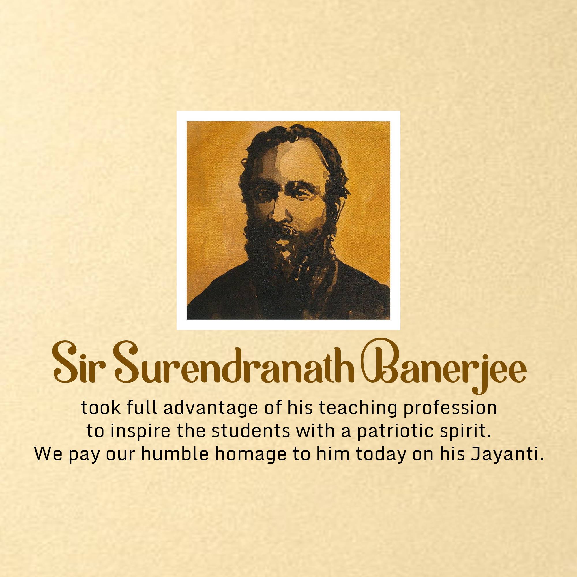 Surendranath Banerjee Jayanti