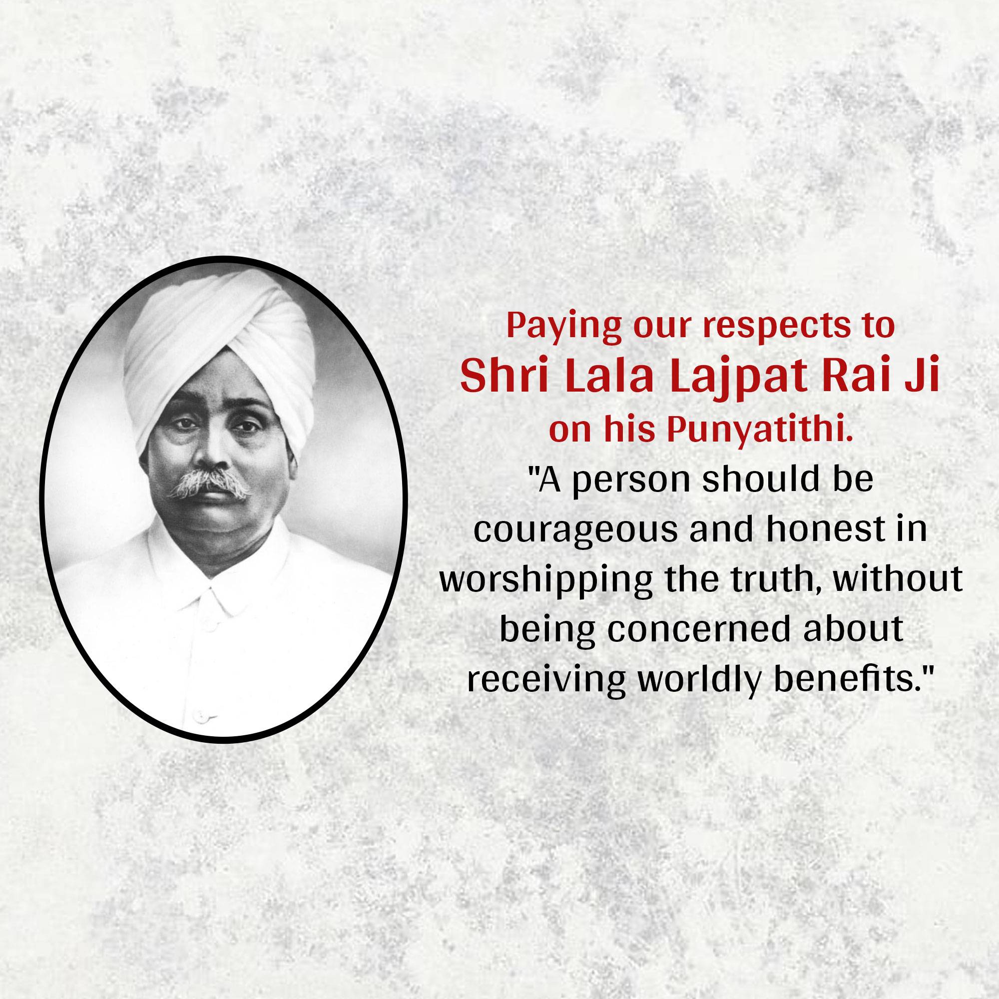 Lala Lajpat Rai Punyatithi