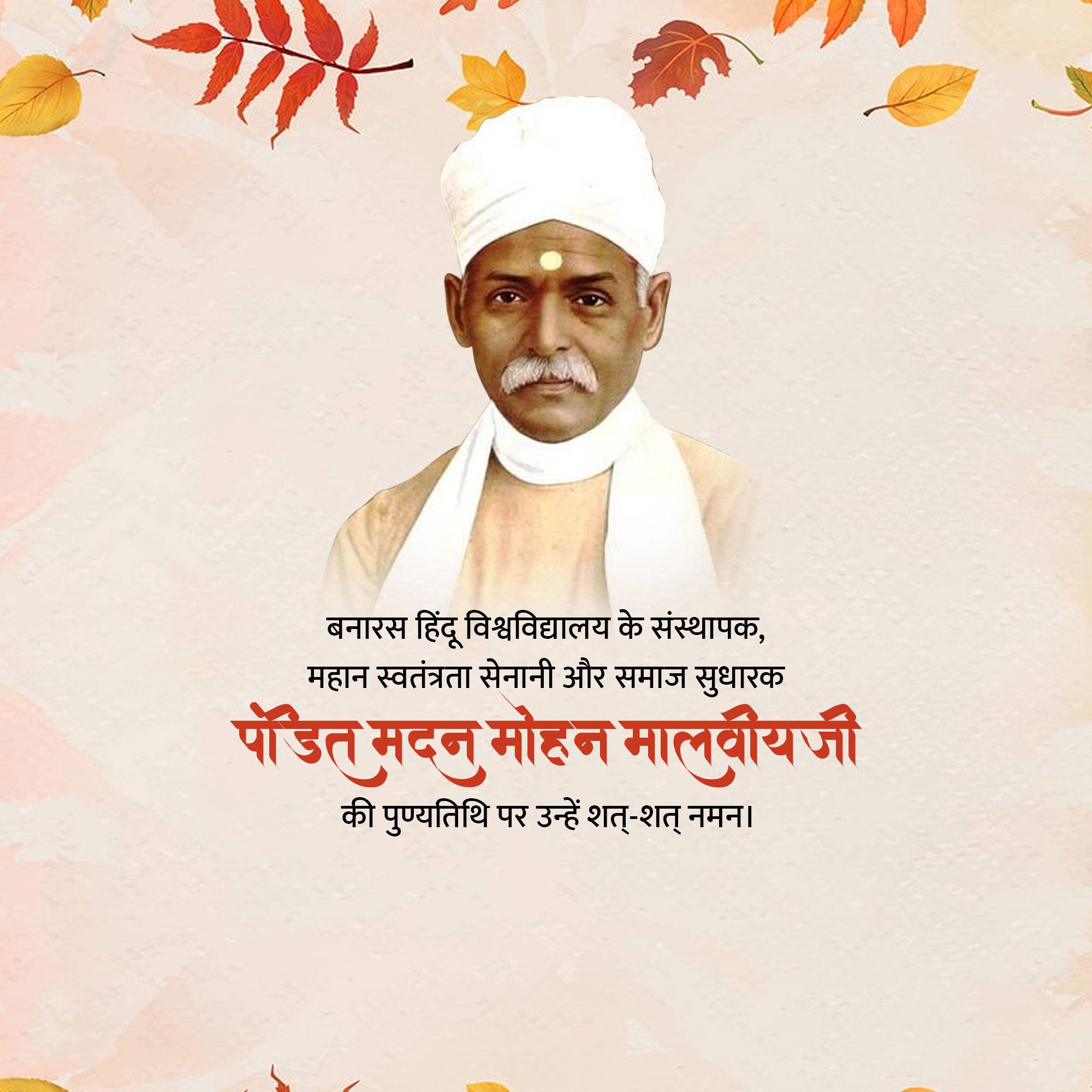 Madan Mohan Malaviya Punyatithi