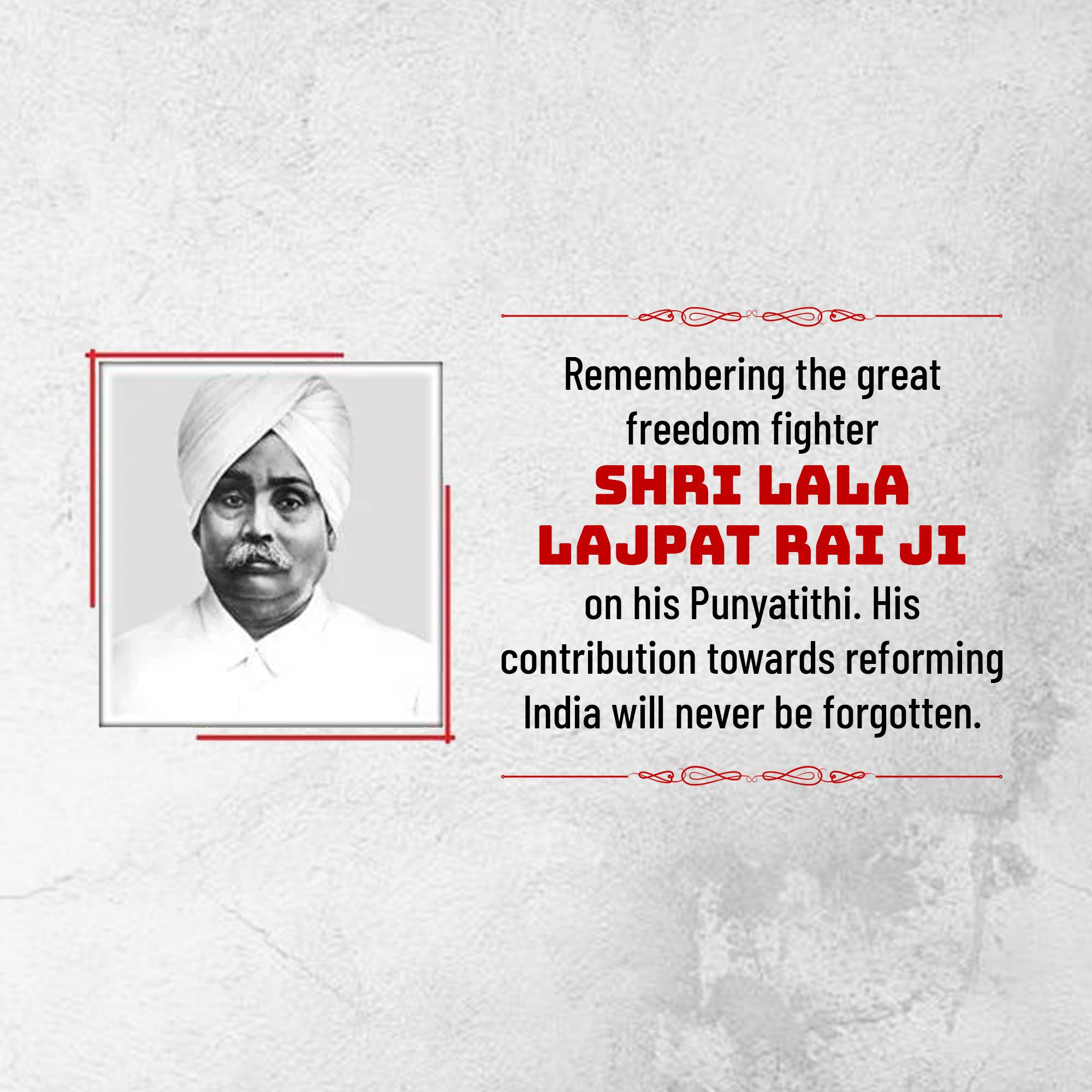 Lala Lajpat Rai Punyatithi