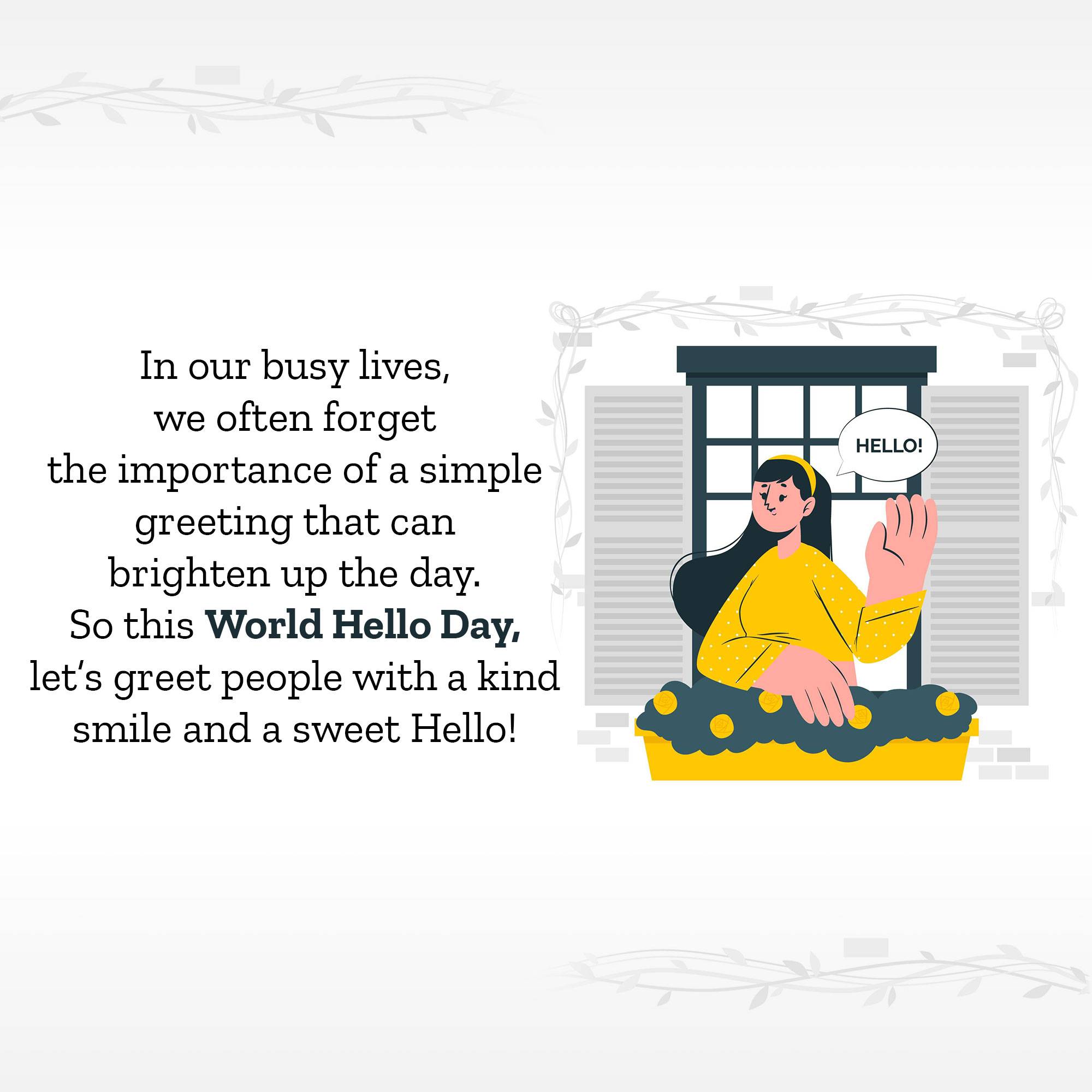 World Hello Day