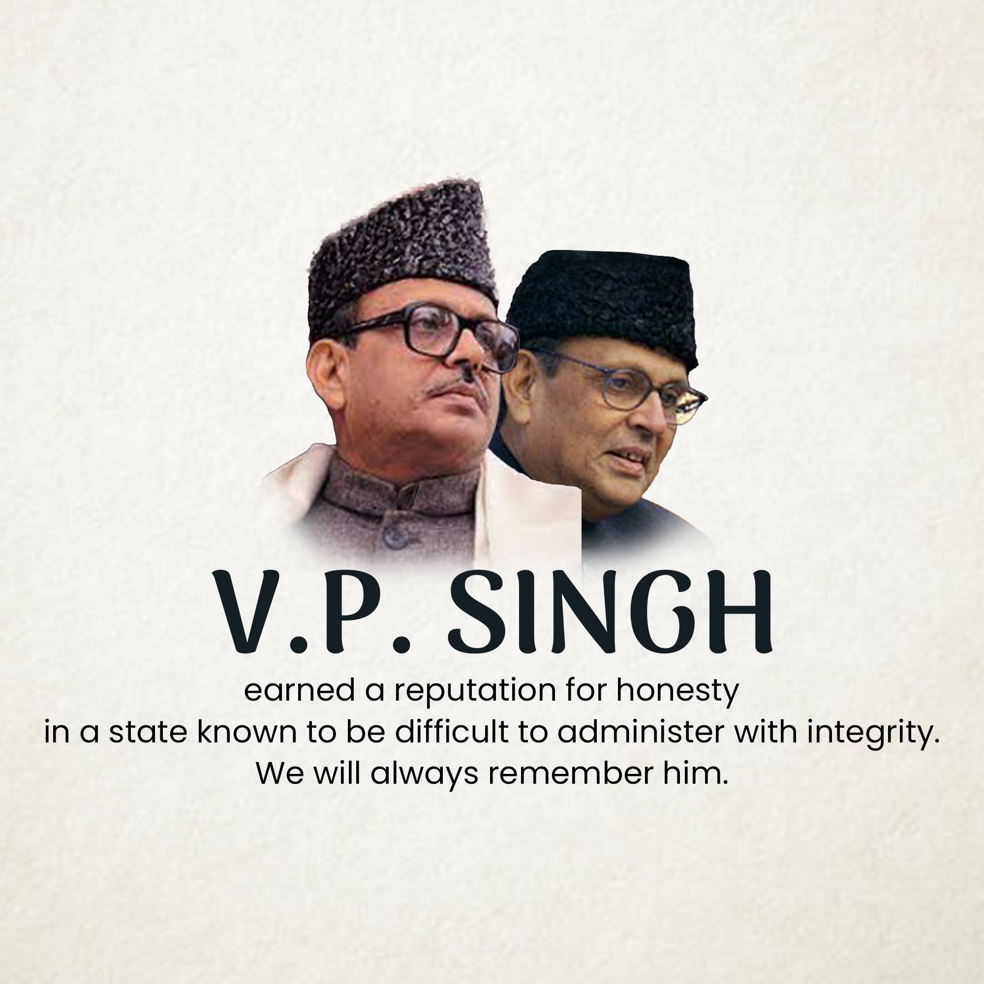Vishwanath Pratap Singh Punyatithi
