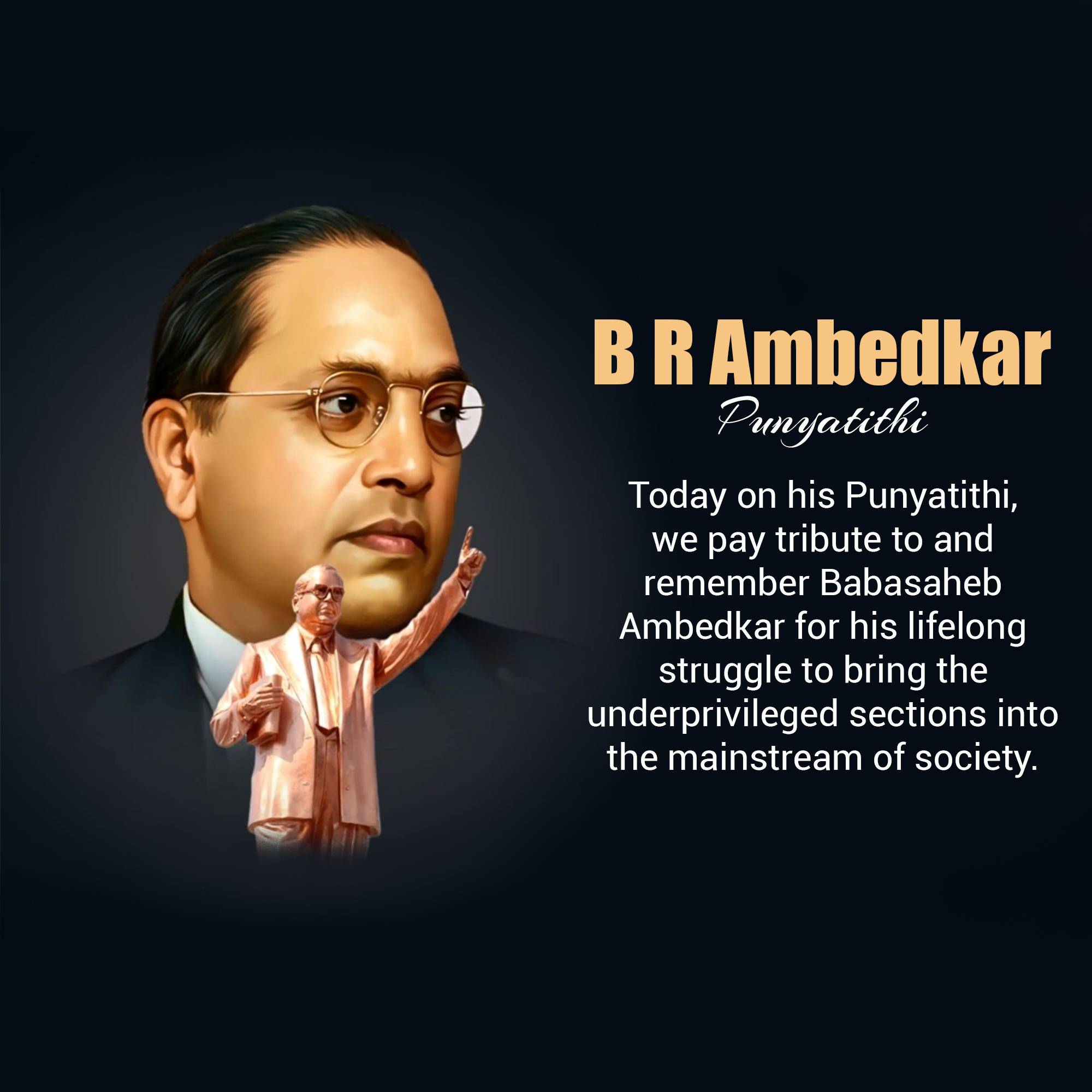 B R Ambedkar Punyatithi