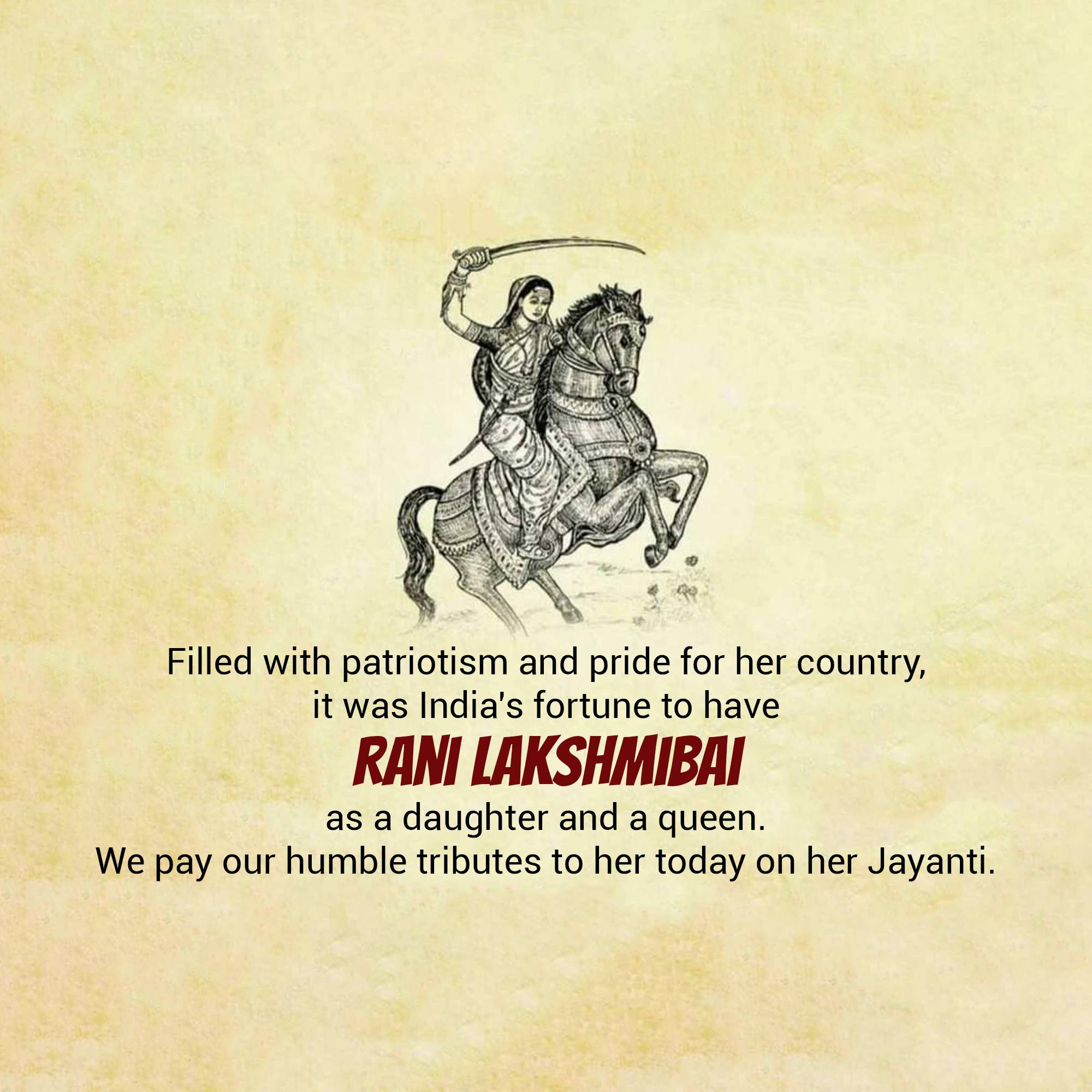 Rani of Jhansi Janm Jayanti