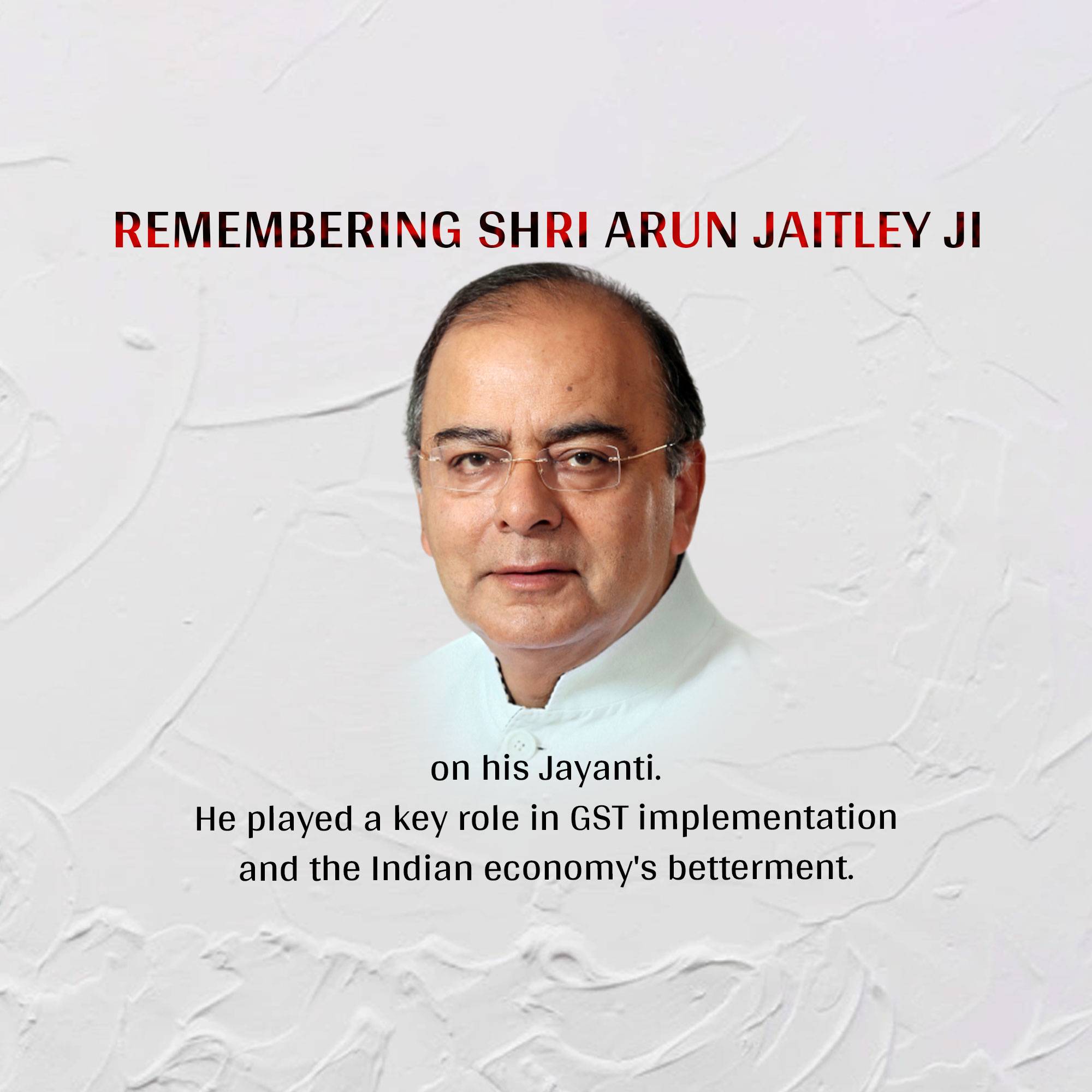 Arun Jaitley Jayanti