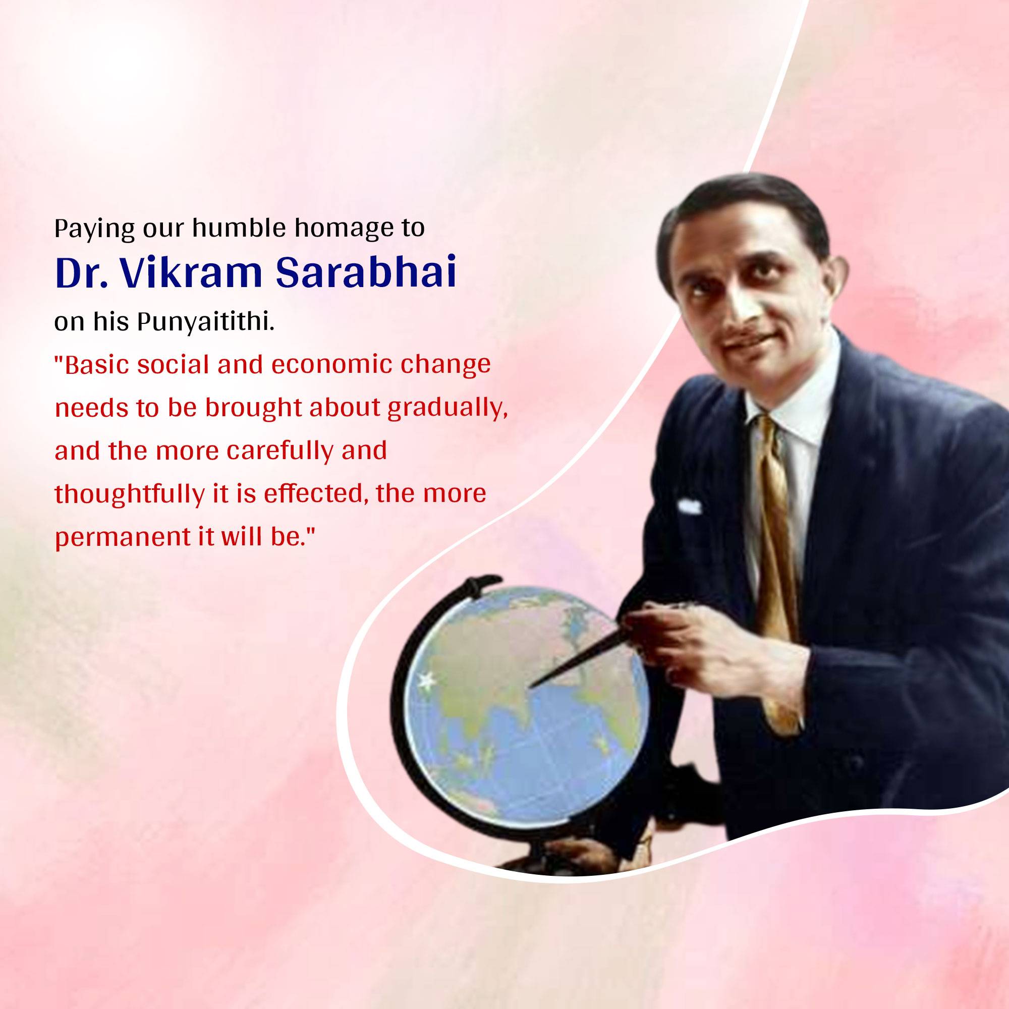 Dr Vikram Sarabhai Punyatithi