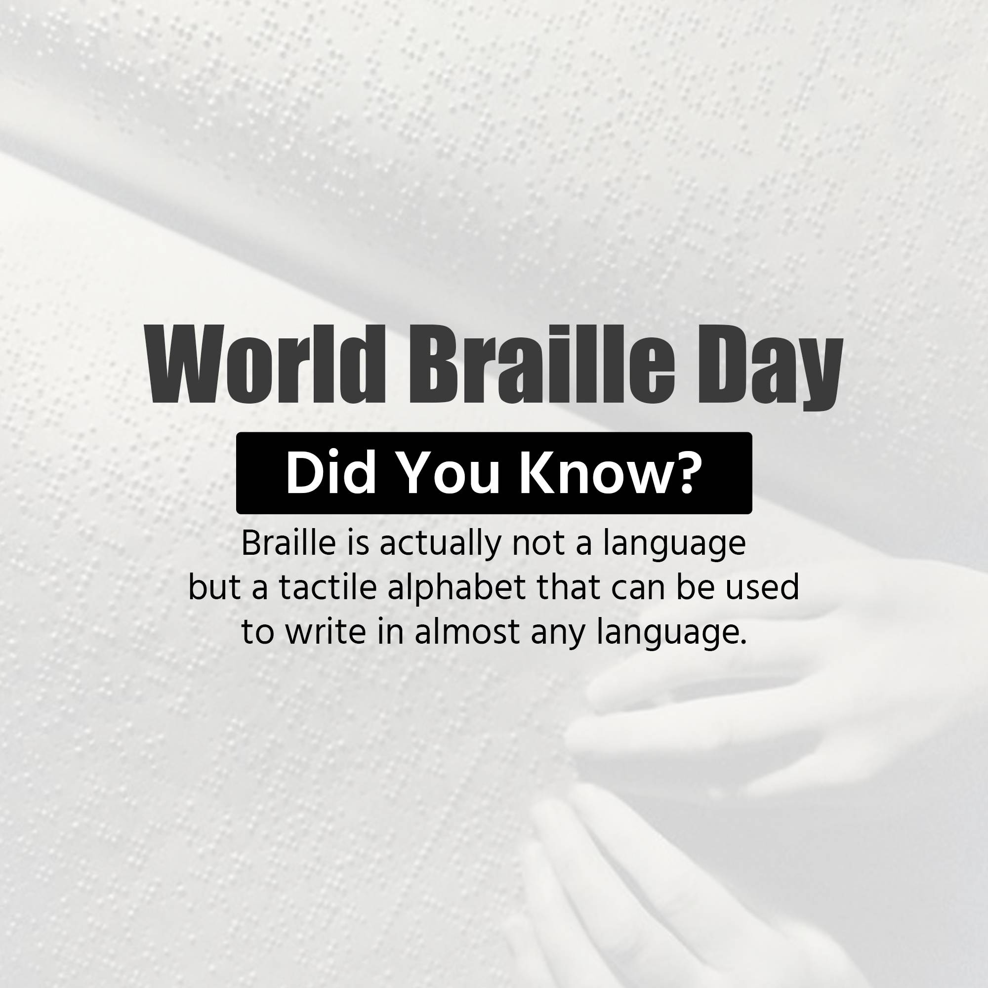 World Braille Day