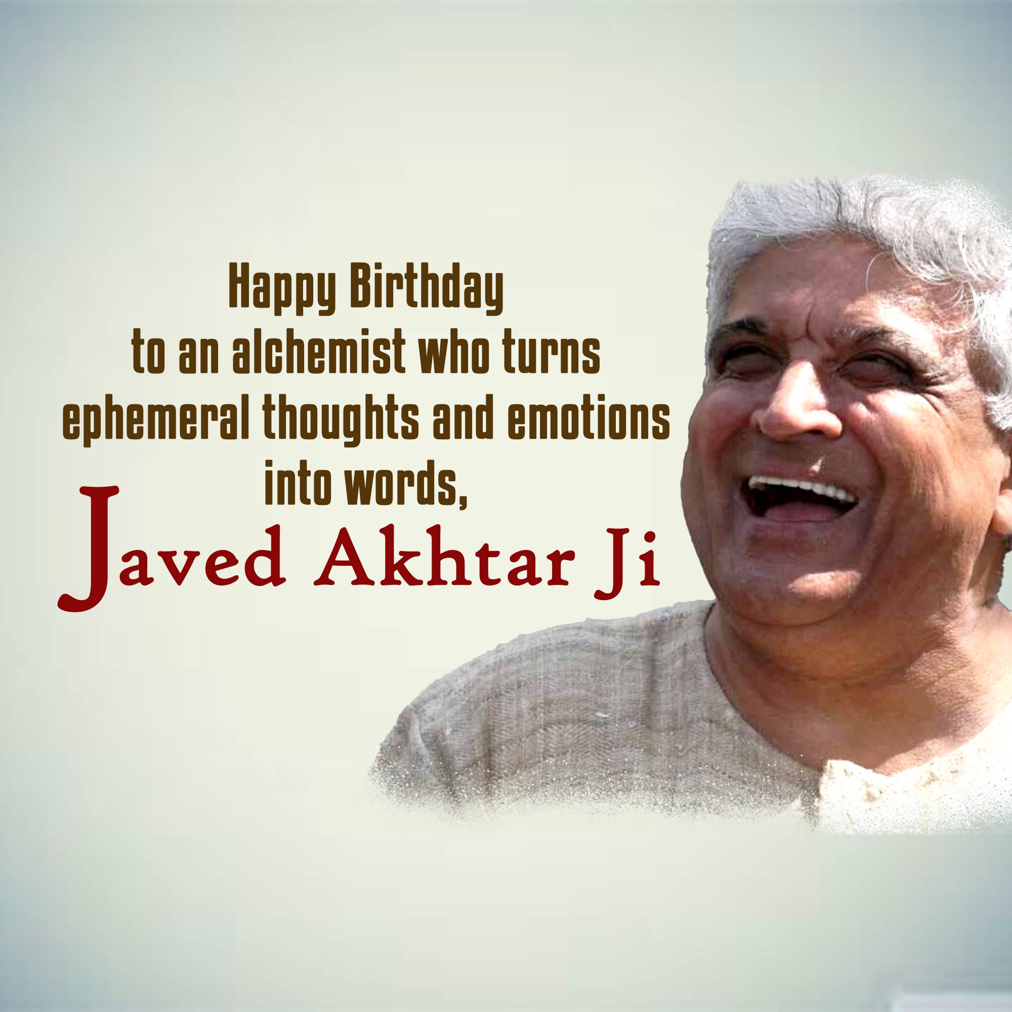 Javed Akhtar Birthday